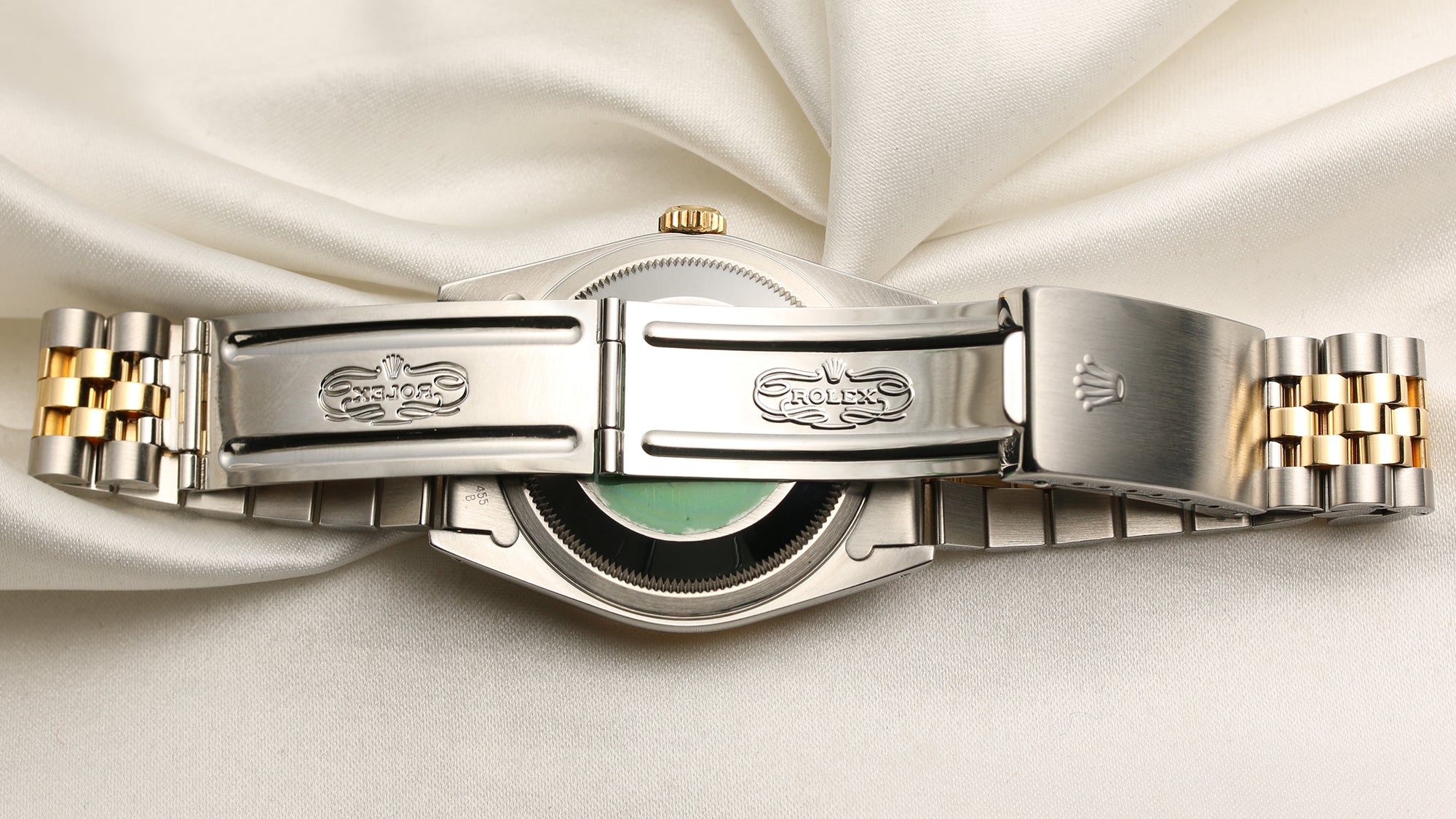 Rolex DateJust 16233 Steel & Gold Champagne Diamond Dial Second Hand Watch Collectors 7