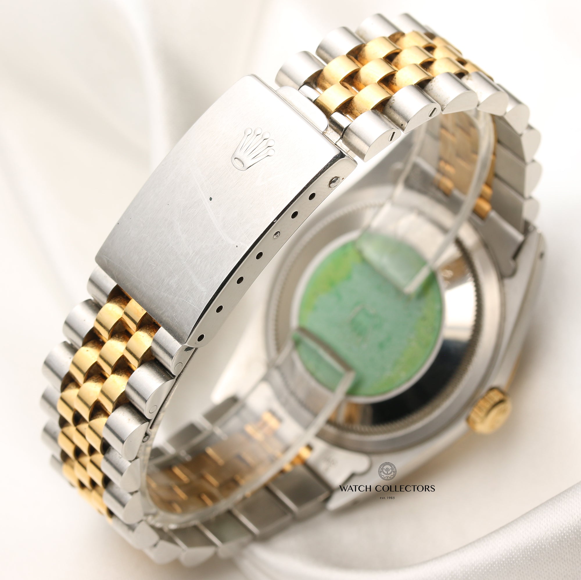 Rolex DateJust 16233 Steel & Gold Diamond Dial Second Hand Watch Collectors 7