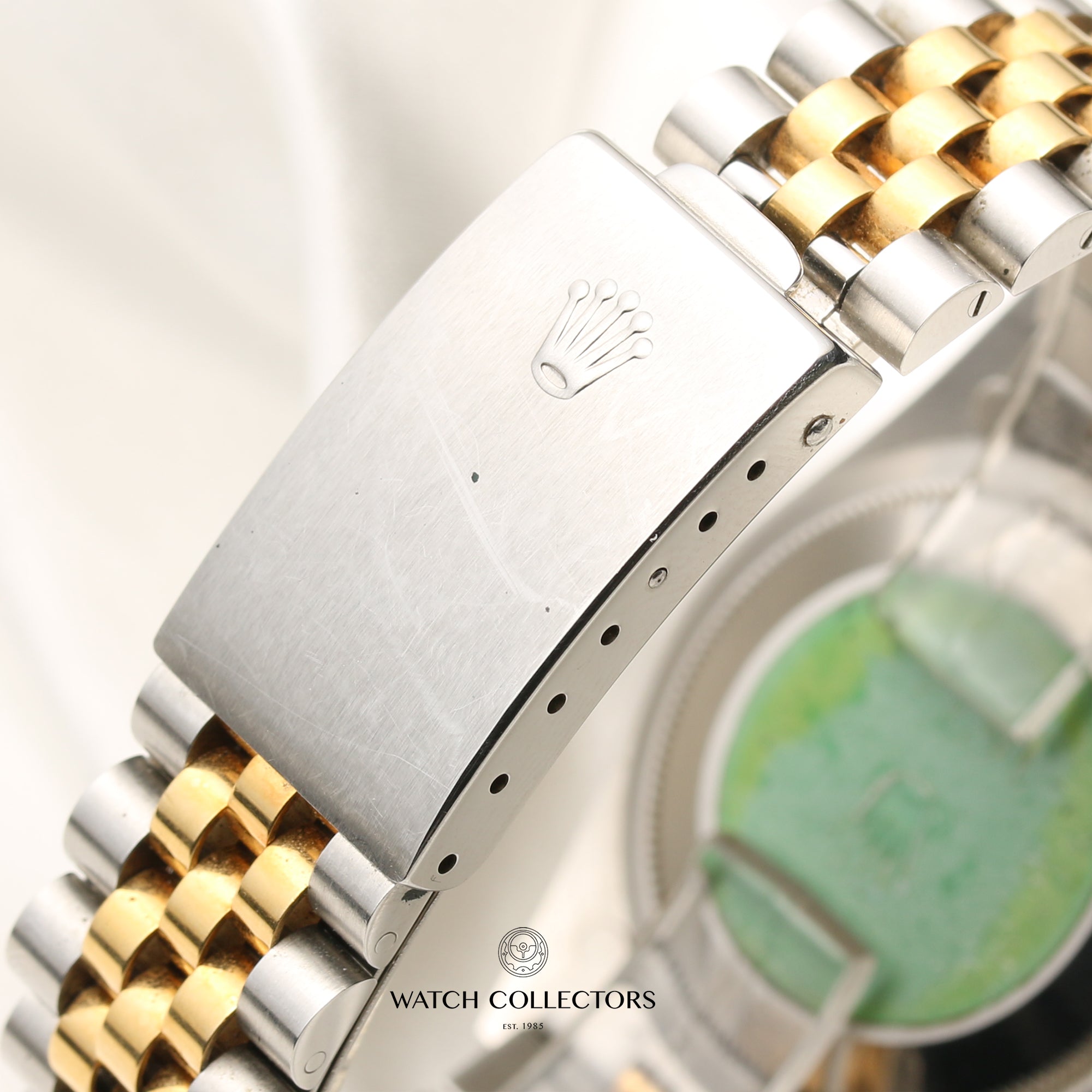 Rolex DateJust 16233 Steel & Gold Diamond Dial Second Hand Watch Collectors 9