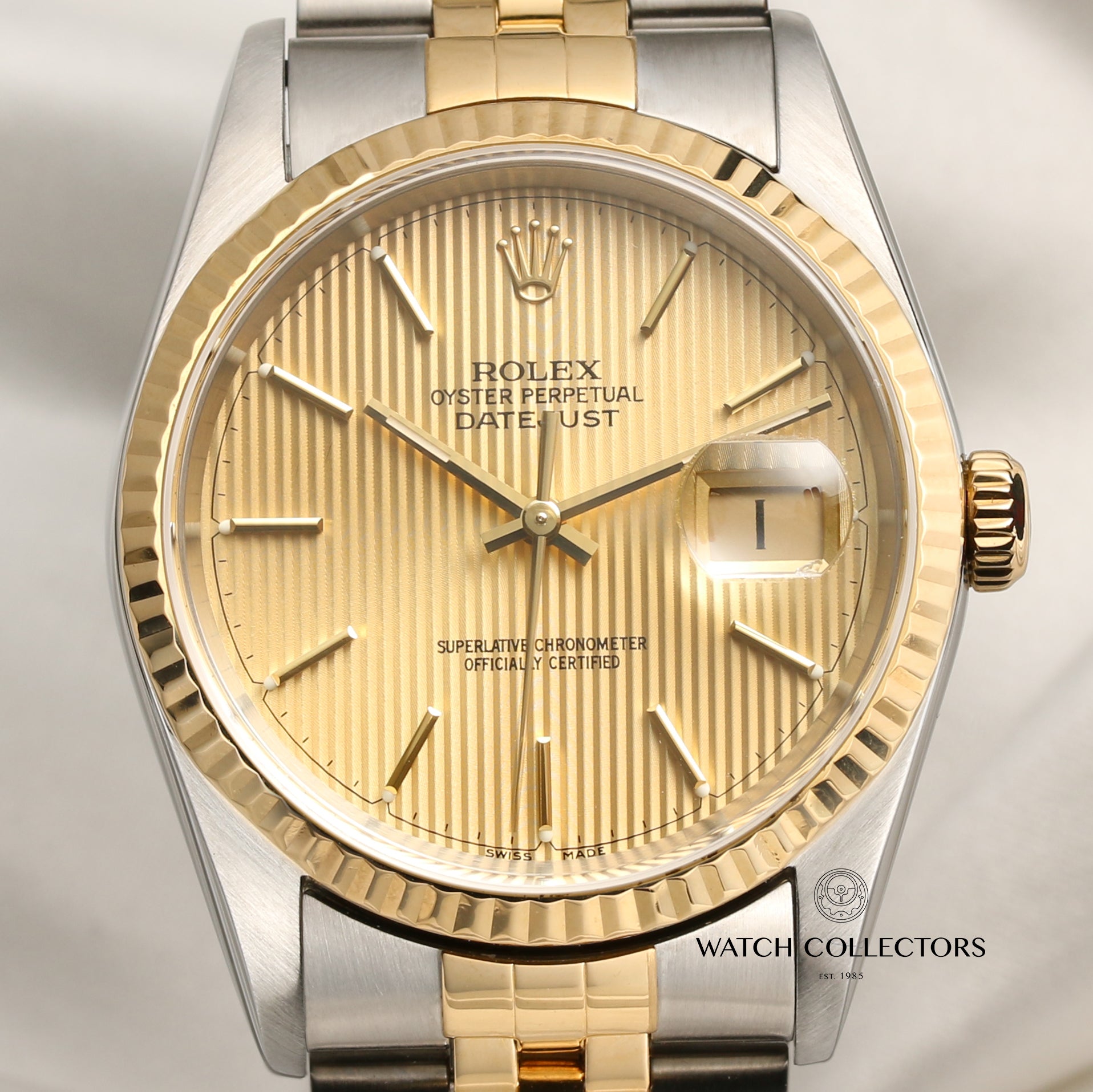 Rolex DateJust 16233 Steel & Gold Second Hand Watch Collectors 2