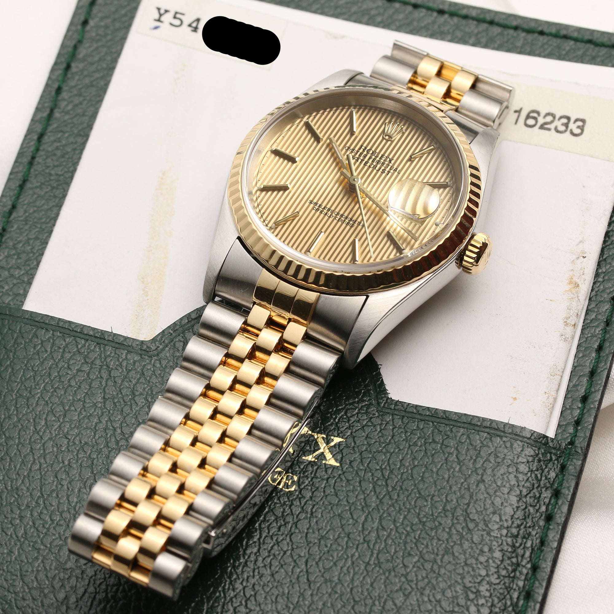 Rolex DateJust 16233 Steel & Gold Second Hand Watch Collectors 7