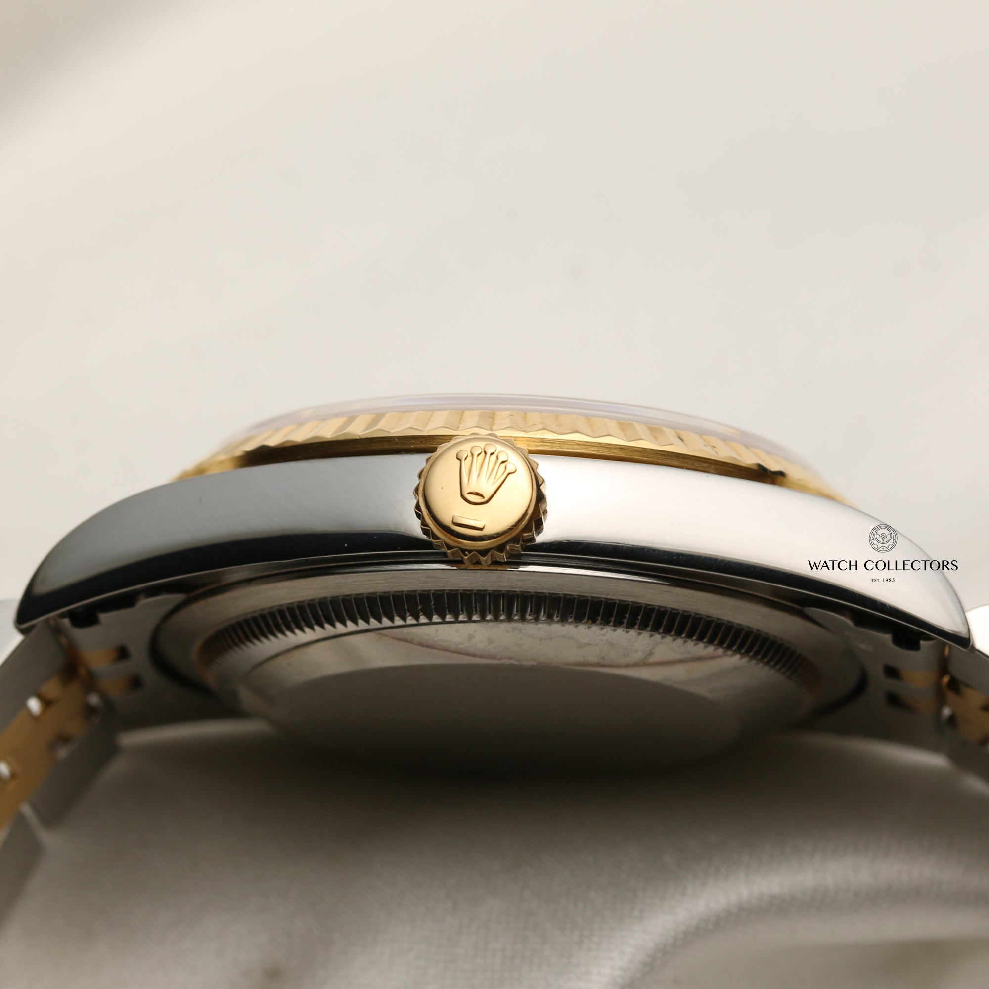 Rolex DateJust 16233 Steel & Gold Silver Diamond Dial Second Hand Watch Collectors 6