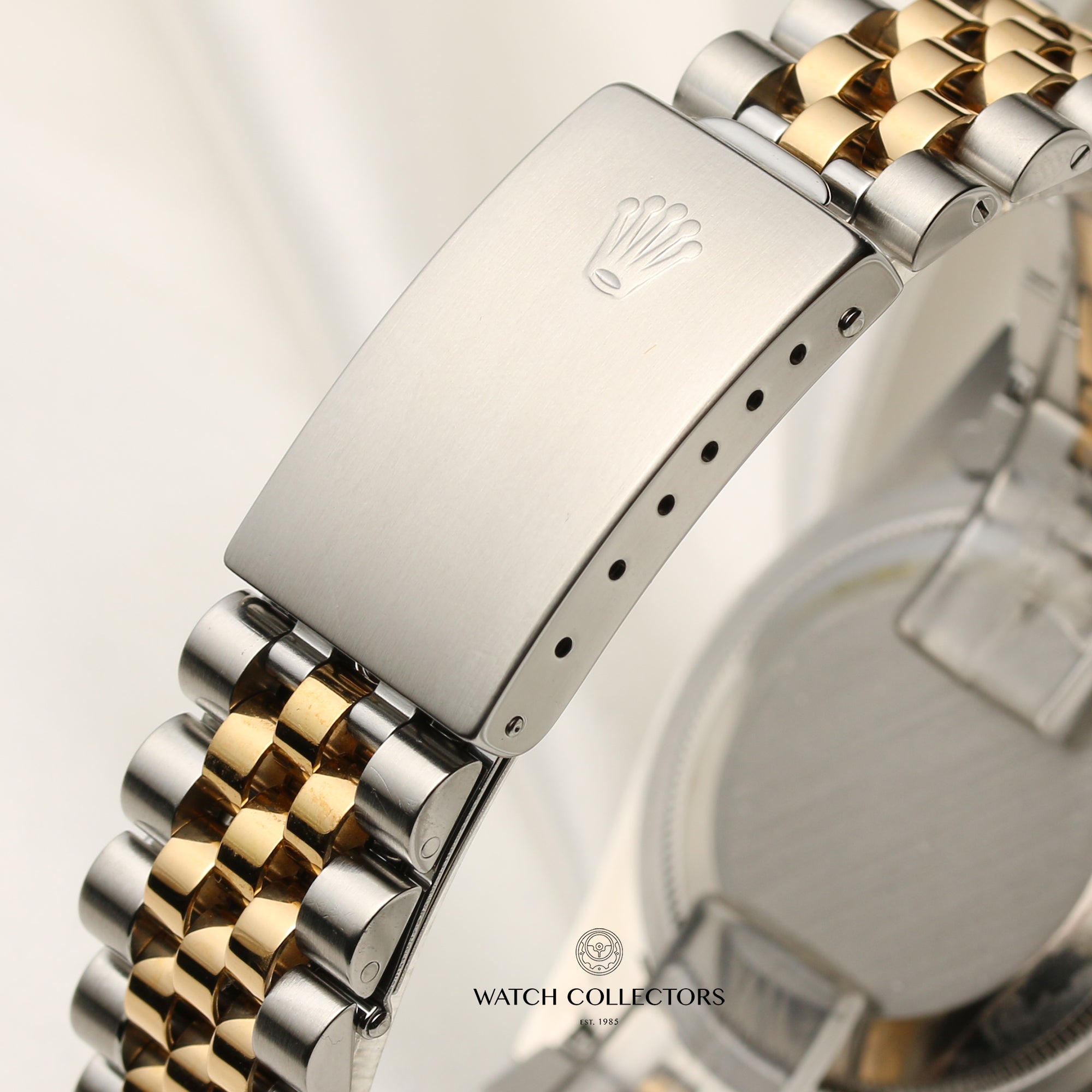 Rolex DateJust 16233 Steel & Gold Silver Diamond Dial Second Hand Watch Collectors 9