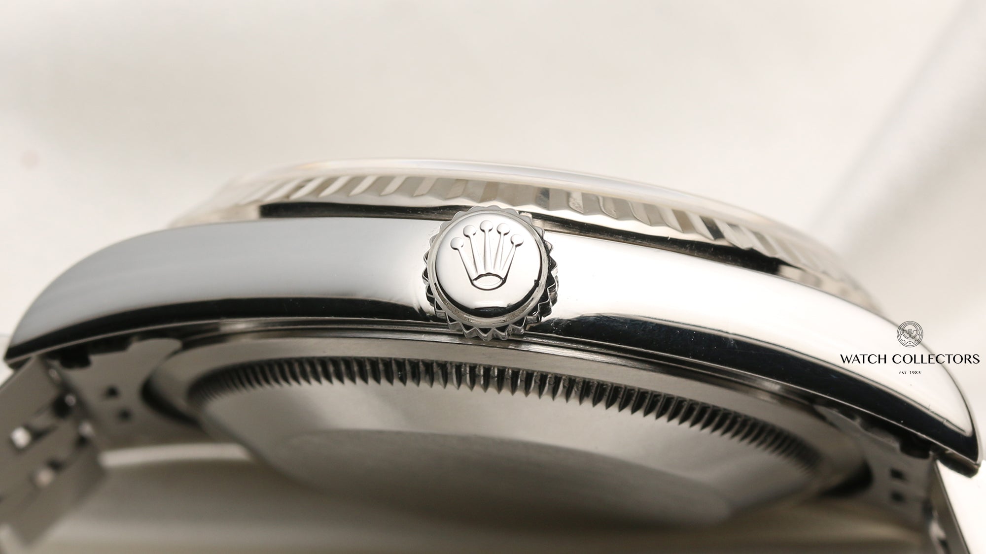 Rolex DateJust 16234 Stainless Steel 18K White Gold Bezel Second Hand Watch Collectors 5