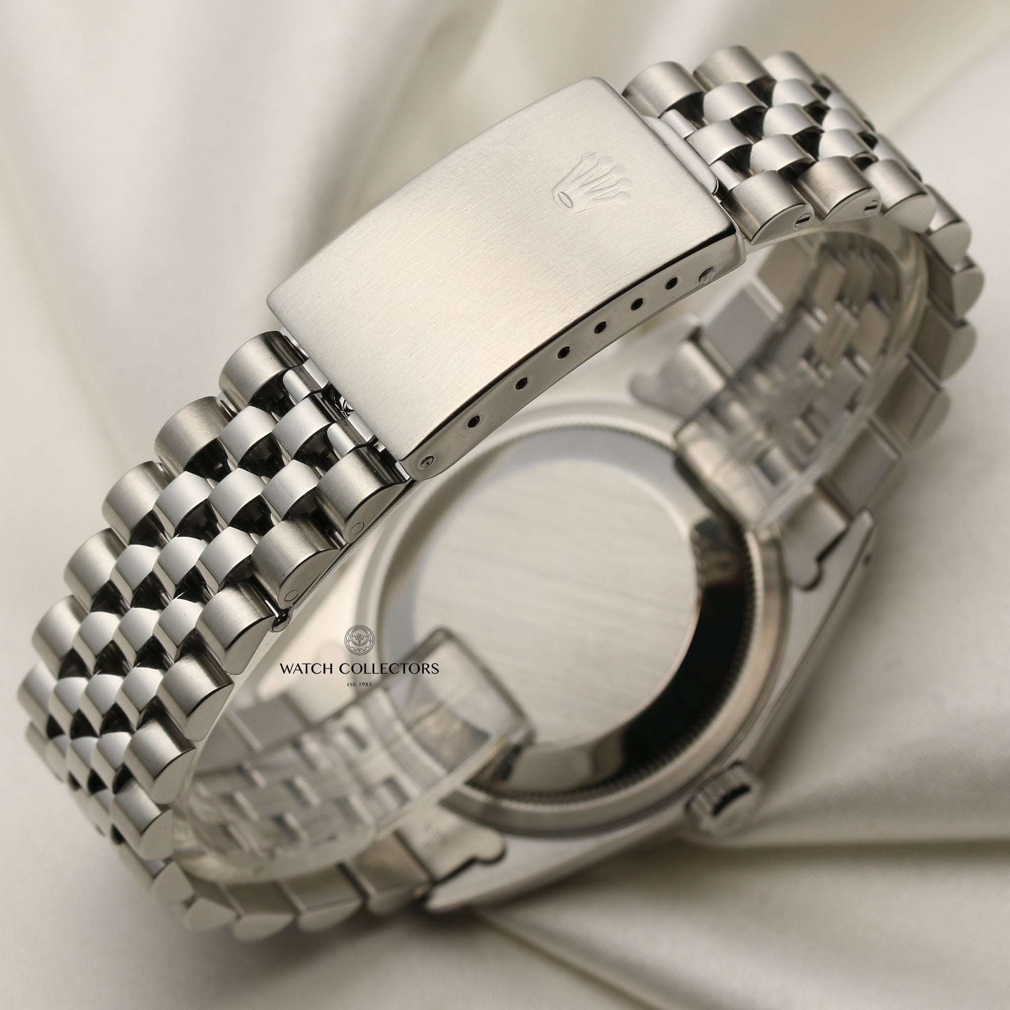 Rolex DateJust 16234 Stainless Steel 18K White Gold Bezel Second Hand Watch Collectors 6