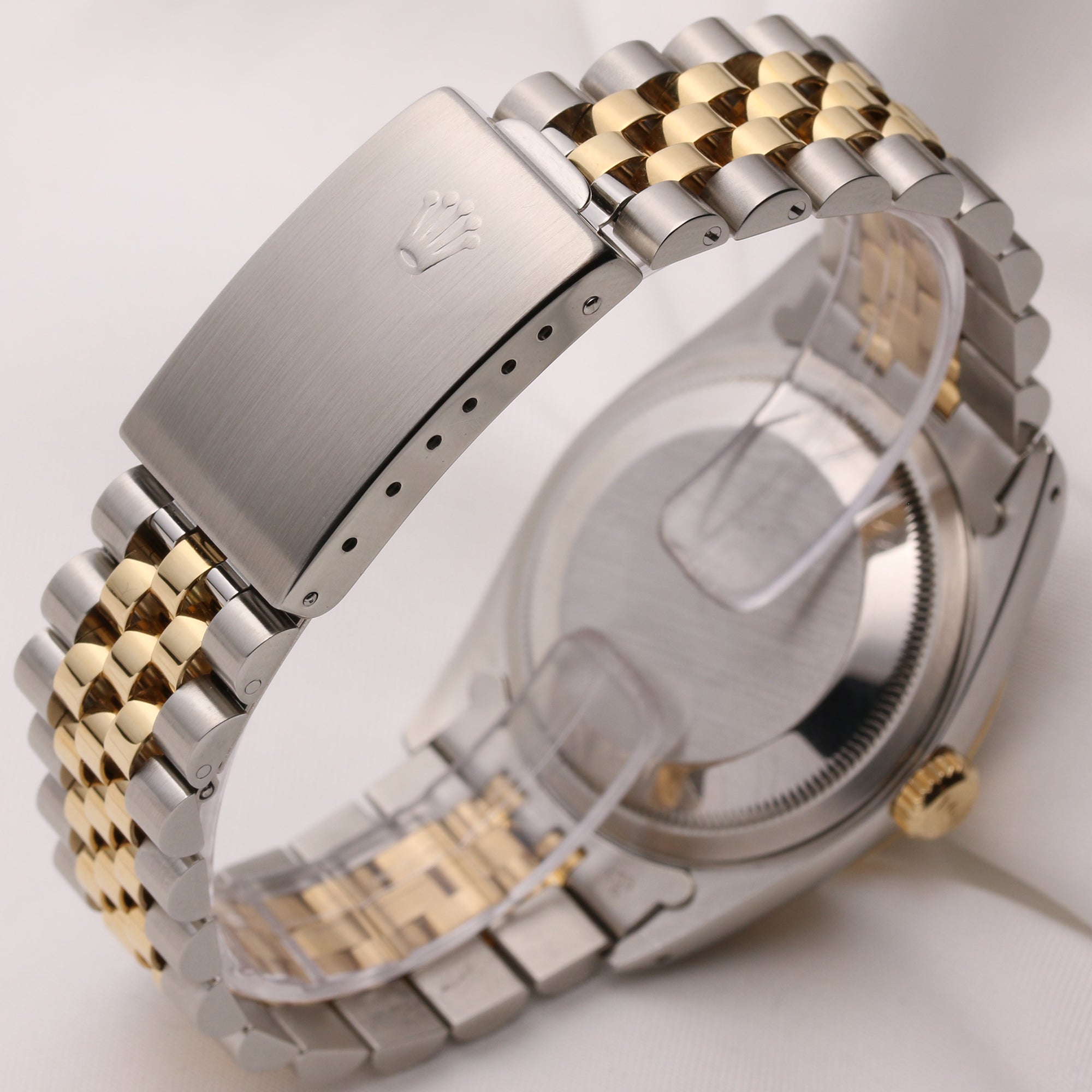 Rolex DateJust 16623 Steel & Gold Champagne Diamond Dial R98 Second Hand Watch Collectors 5