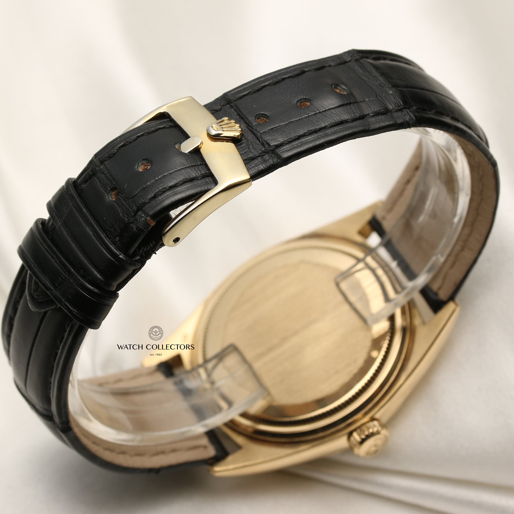 Rolex DateJust 18K Yellow Gold Second Hand Watch Collectors 6