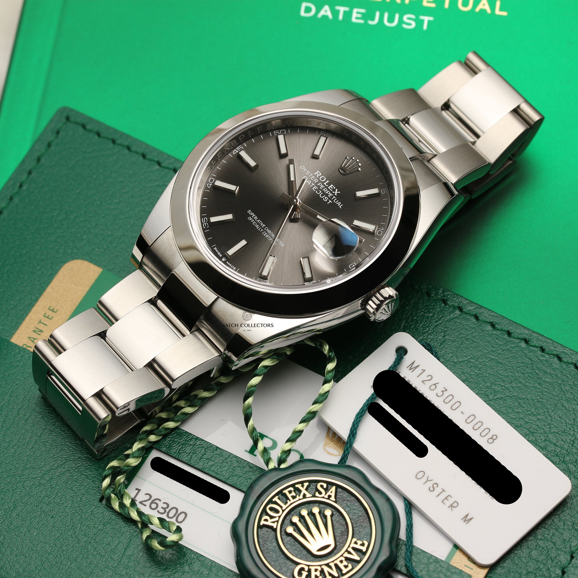 Rolex DateJust 41 126300 Stainless Steel Silver Dial Second Hand Watch Collectors 10