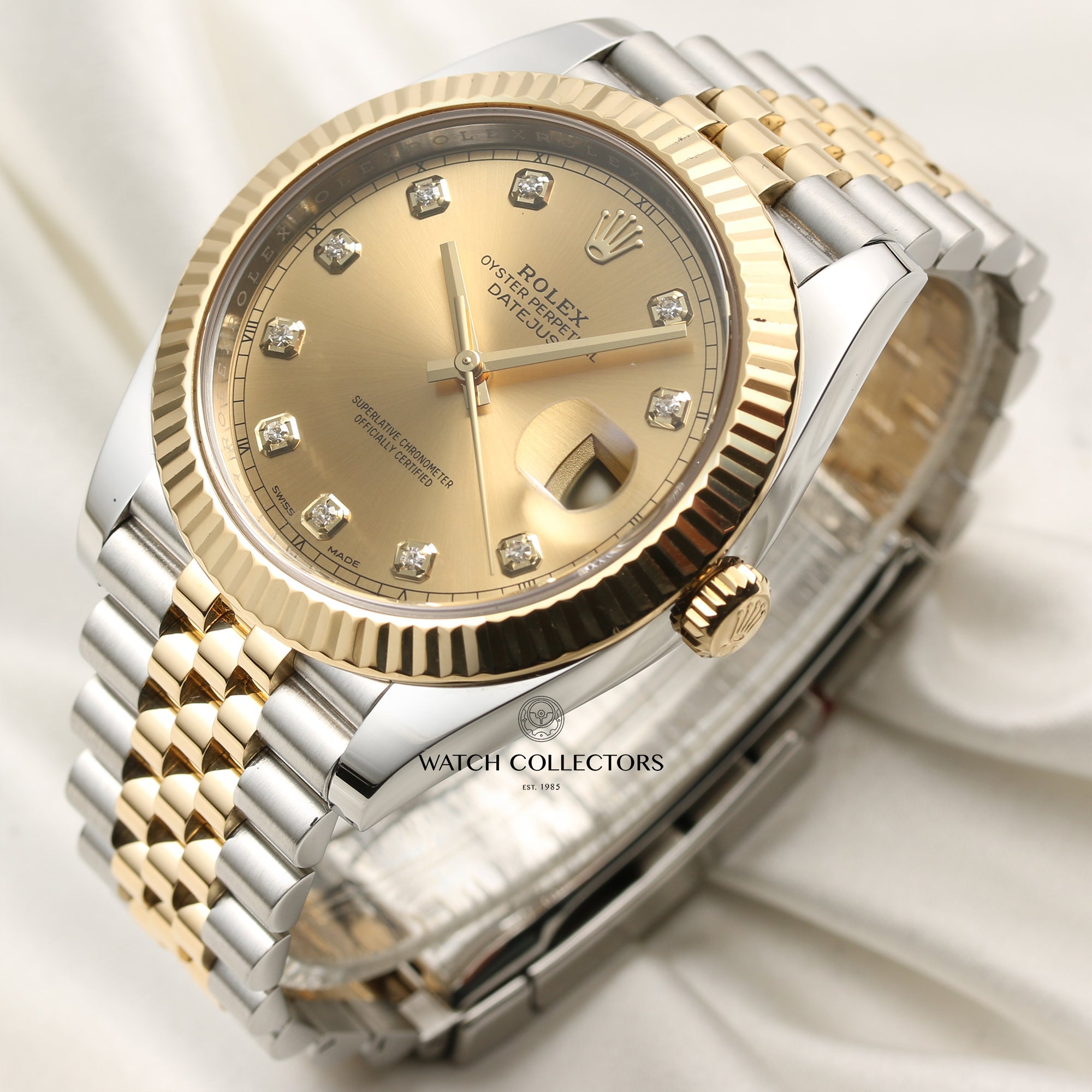 Rolex DateJust 41 126333 Steel & Gold Second Hand Watch Collectors 3