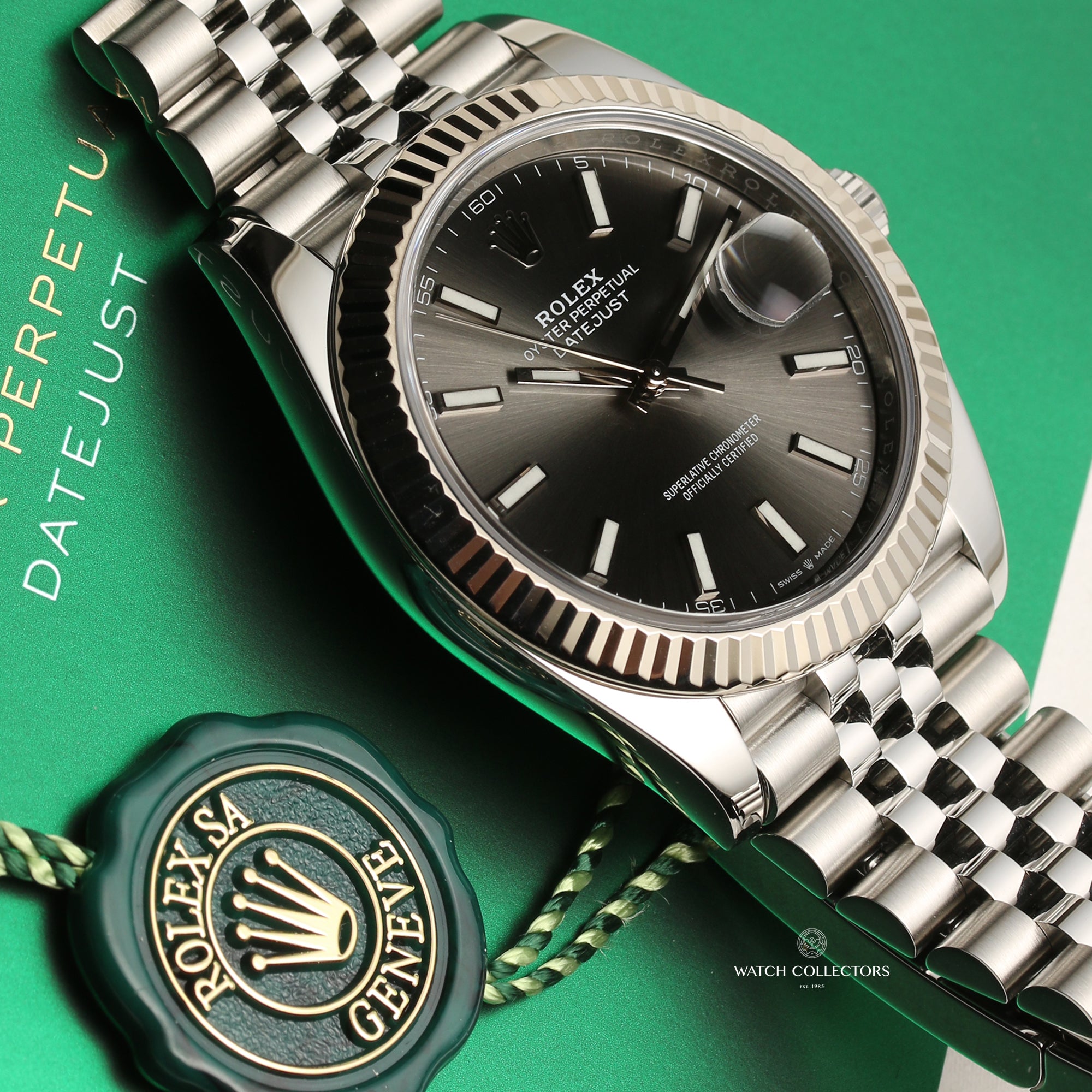 Rolex DateJust 41 126334 Rhodium Dial Stainless Steel Second Hand Watch Collectors 5