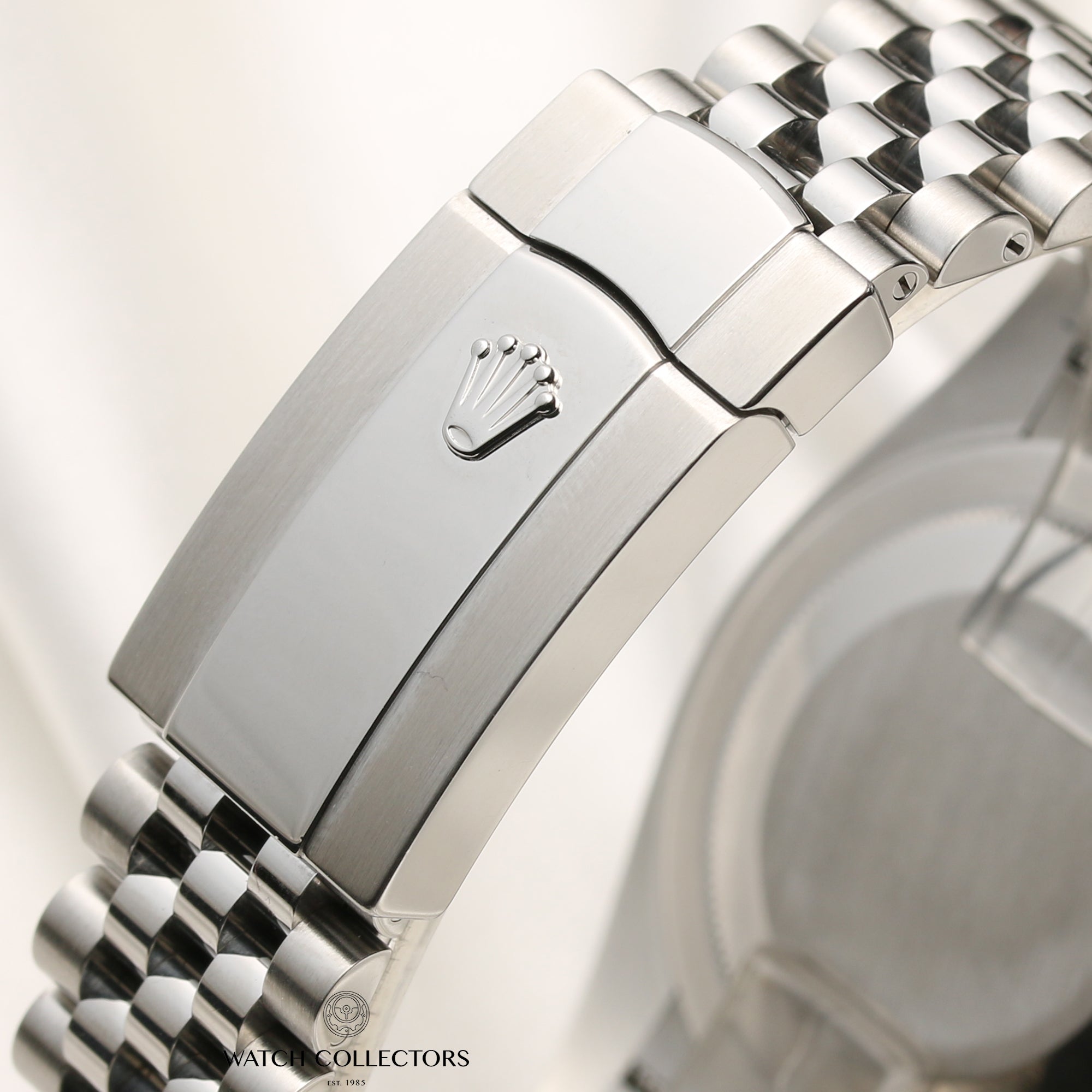 Rolex DateJust 41 126334 Stainless Steel Black Diamond Dial 18K White Gold Bezel Second Hand Watch Collectors 10