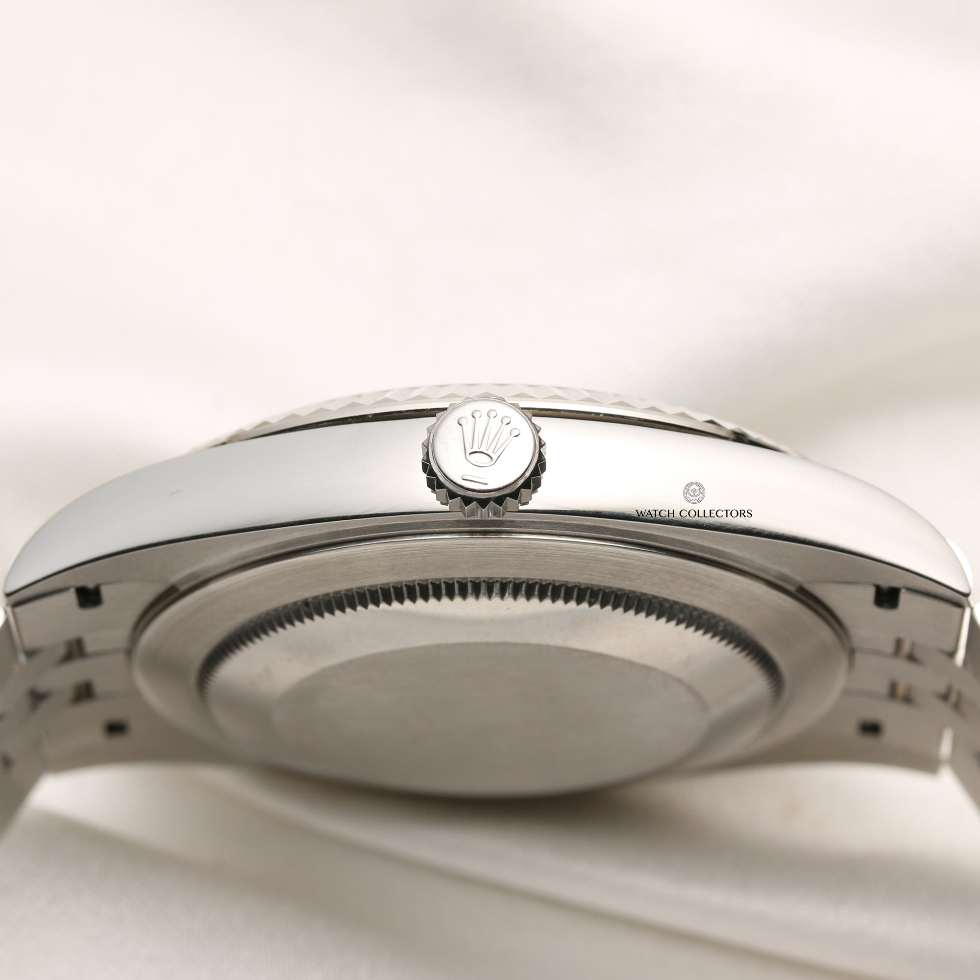 Rolex DateJust 41 126334 Stainless Steel Black Diamond Dial 18K White Gold Bezel Second Hand Watch Collectors 6