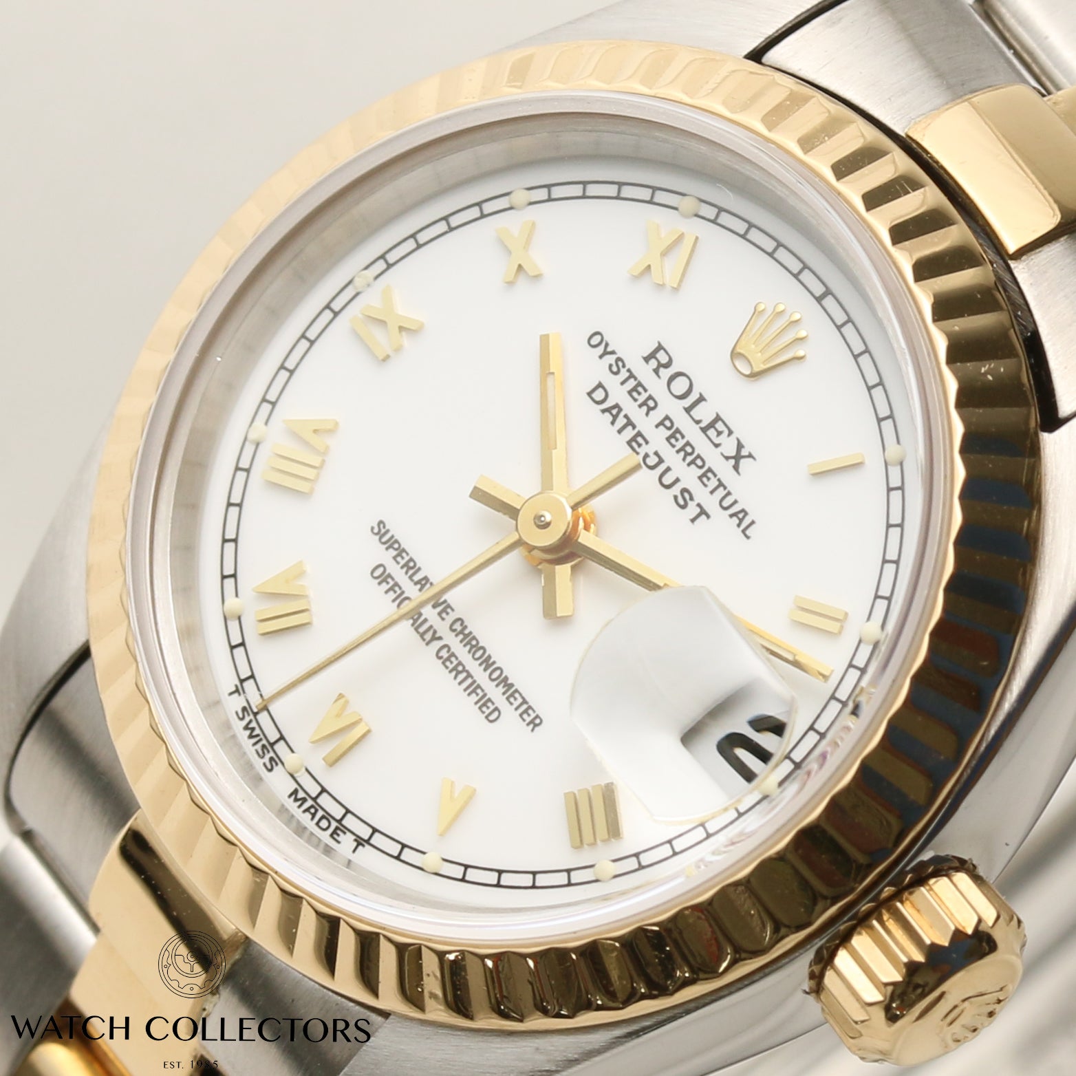 Rolex DateJust 69173 Steel & Gold Second Hand Watch Collectors 4