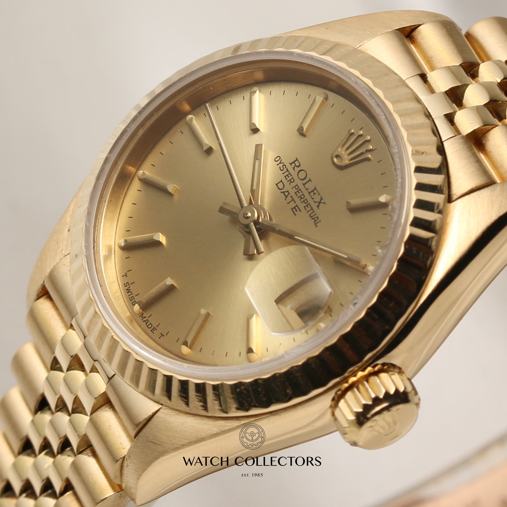 Rolex DateJust 69178 18K Yellow Gold Second Hand Watch Collectors 4