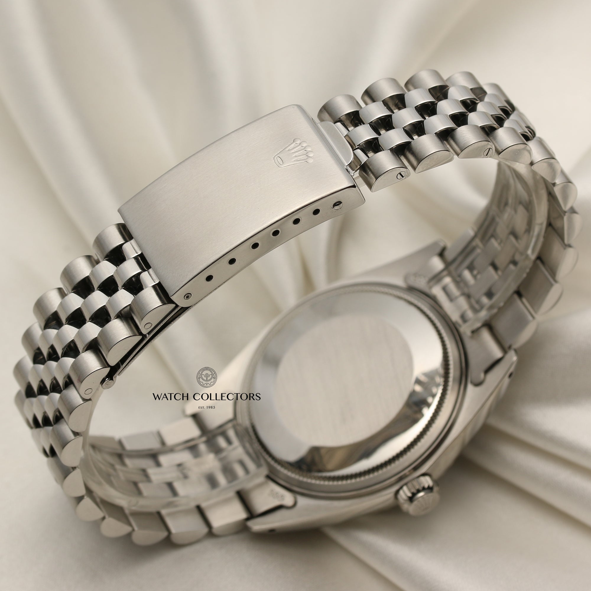 Rolex DateJust Black Dial Stainless Steel Second Hand Watch Collectors 7