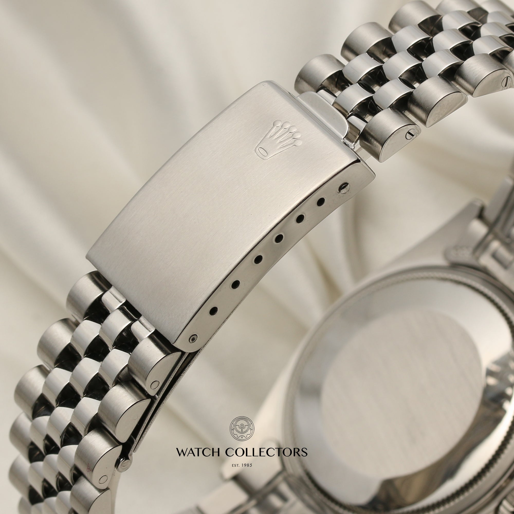 Rolex DateJust Black Dial Stainless Steel Second Hand Watch Collectors 9