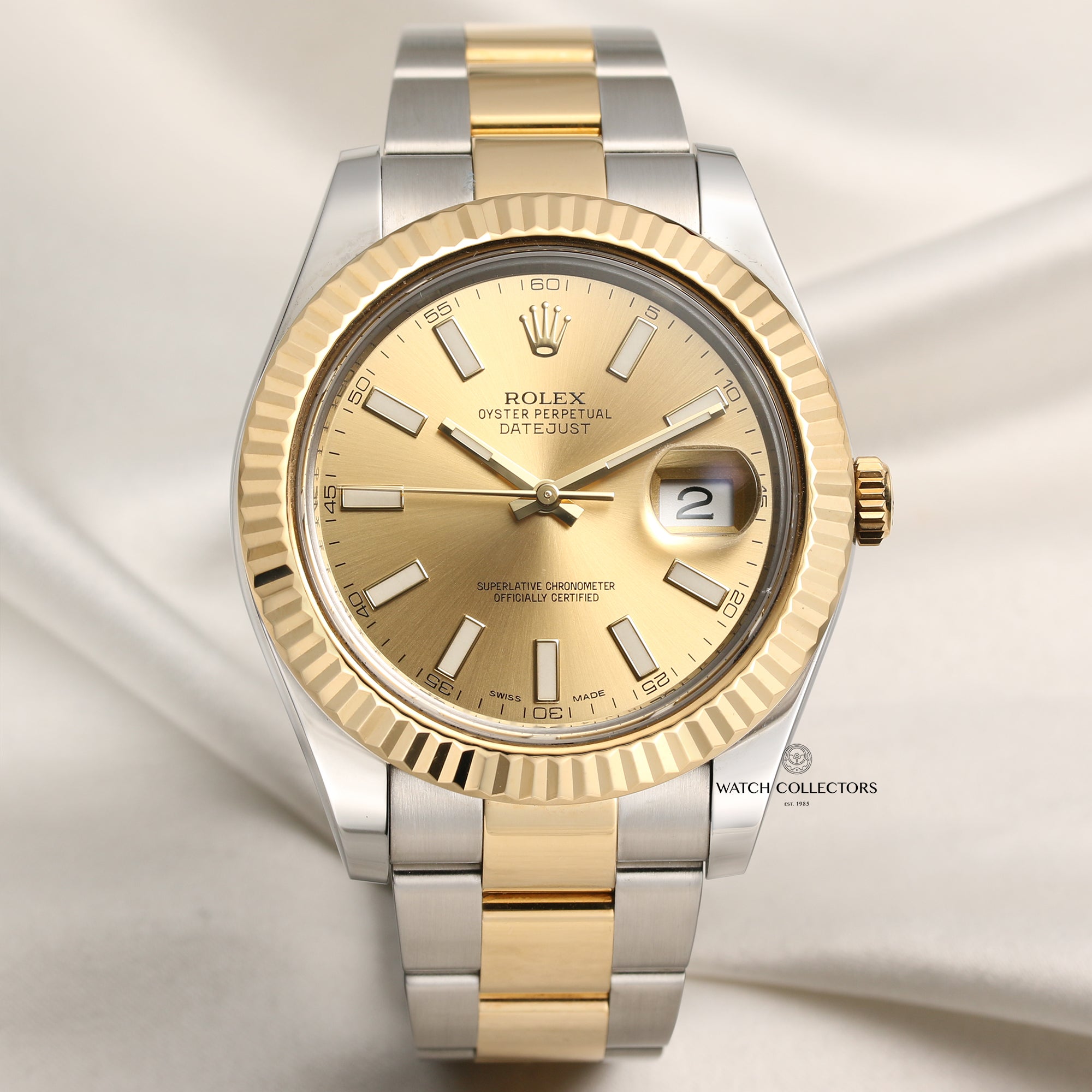 Rolex DateJust II 116333 Steel & Gold Second Hand Watch Collectors 1
