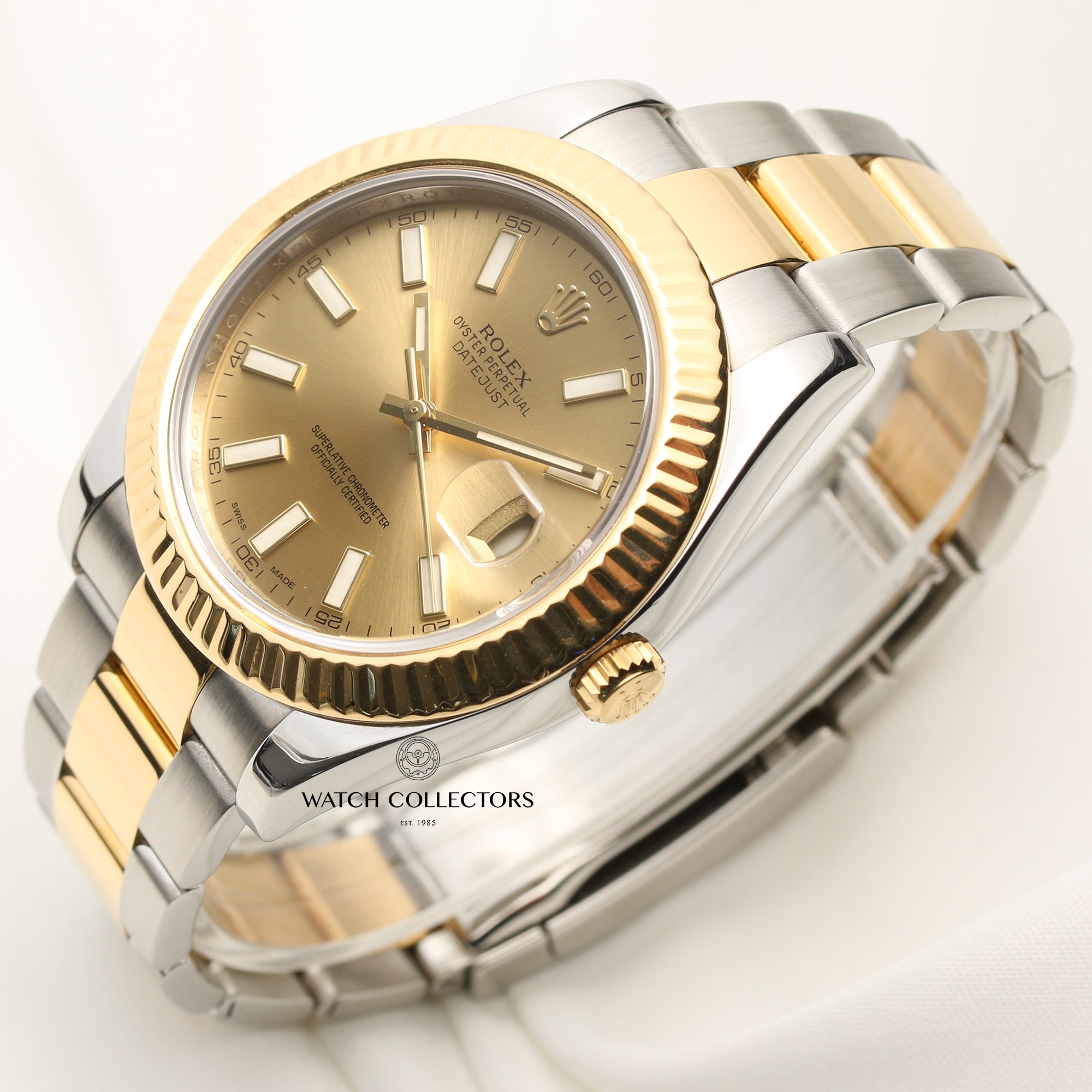 Rolex DateJust II 116333 Steel & Gold Second Hand Watch Collectors 3