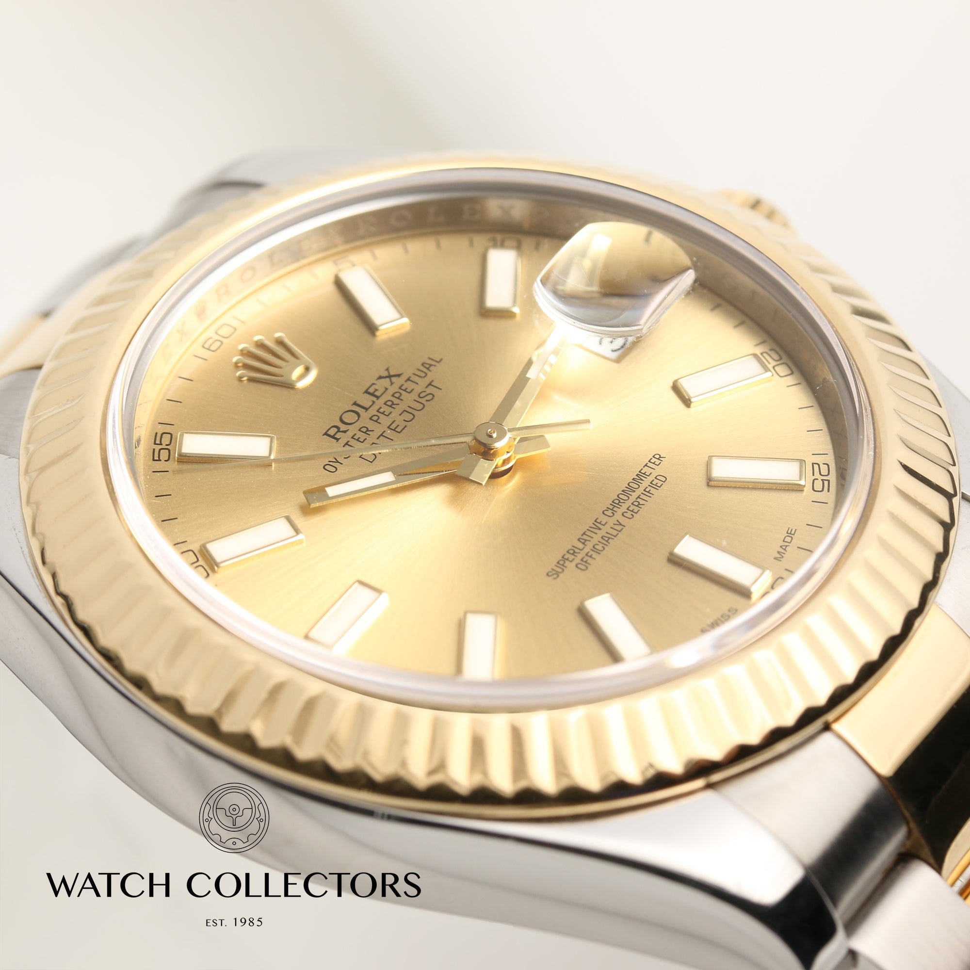 Rolex DateJust II 116333 Steel & Gold Second Hand Watch Collectors 4