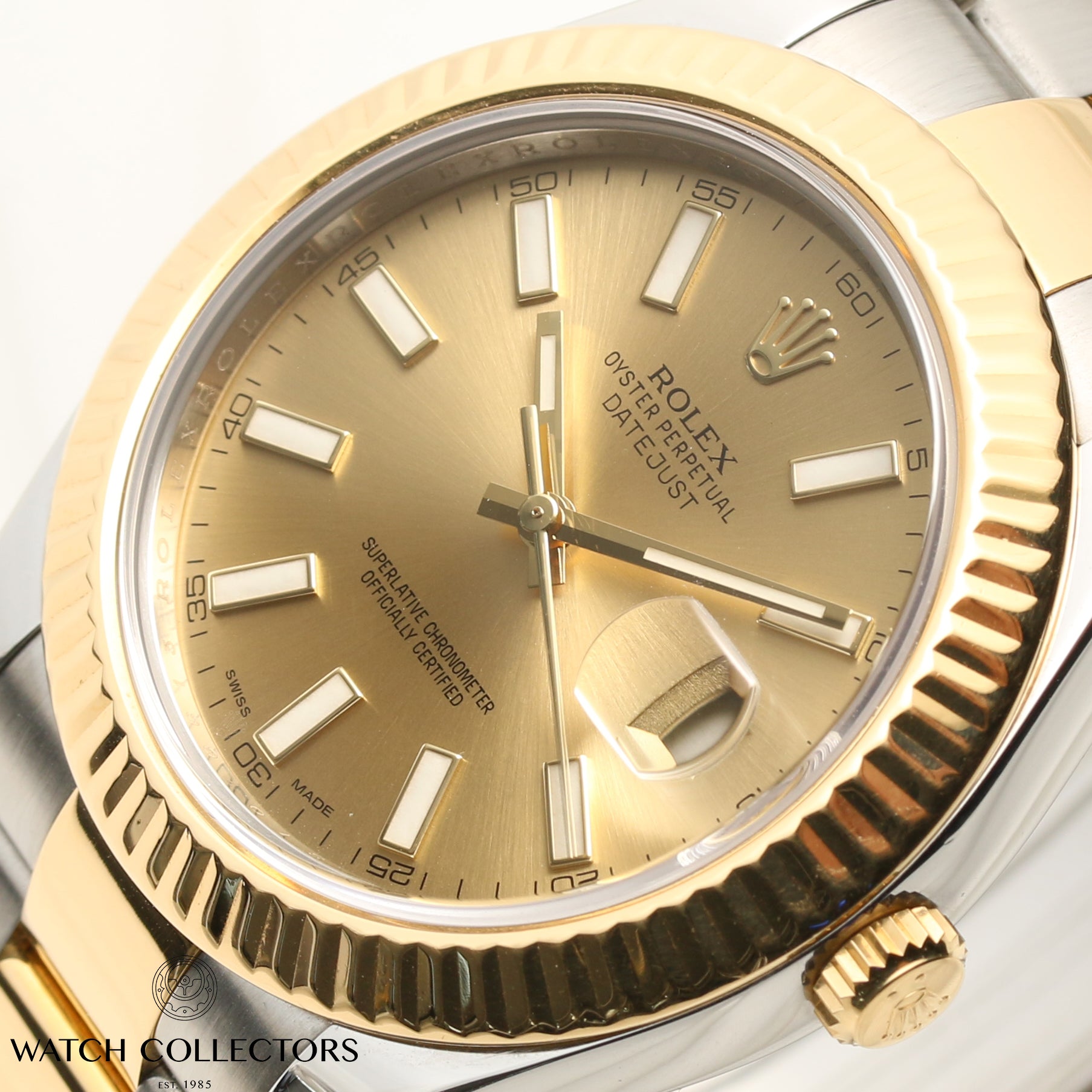 Rolex DateJust II 116333 Steel & Gold Second Hand Watch Collectors 6