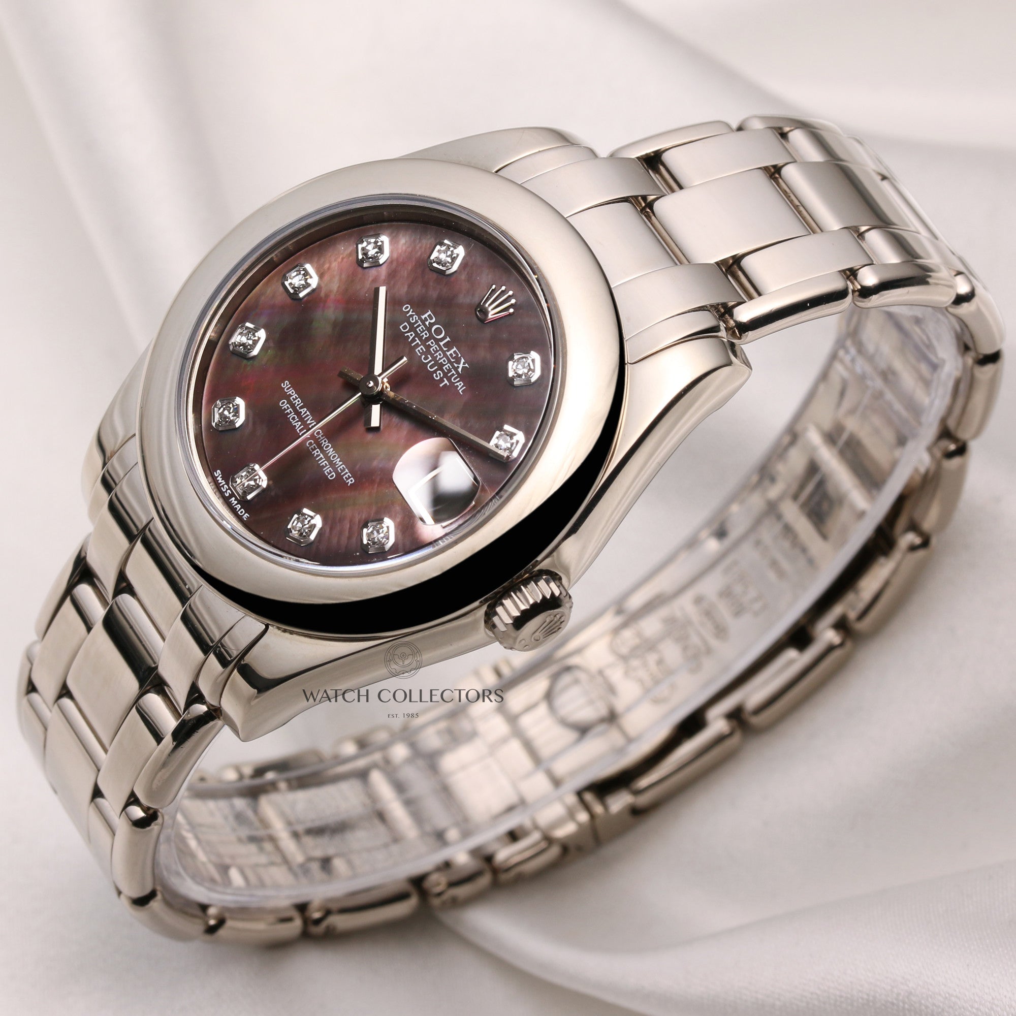 Rolex-DateJust-PearlMaster-Masterpiece-81209-18K-White-Gold-Midsize-Second-Hand-Watch-Collectors-3