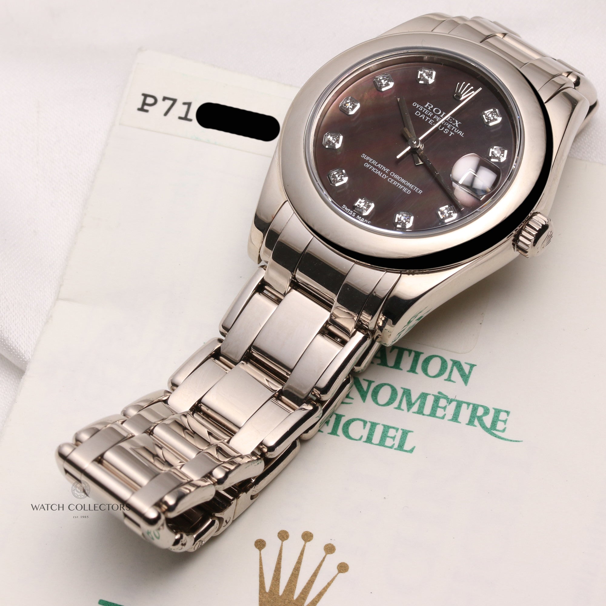 Rolex-DateJust-PearlMaster-Masterpiece-81209-18K-White-Gold-Midsize-Second-Hand-Watch-Collectors-9