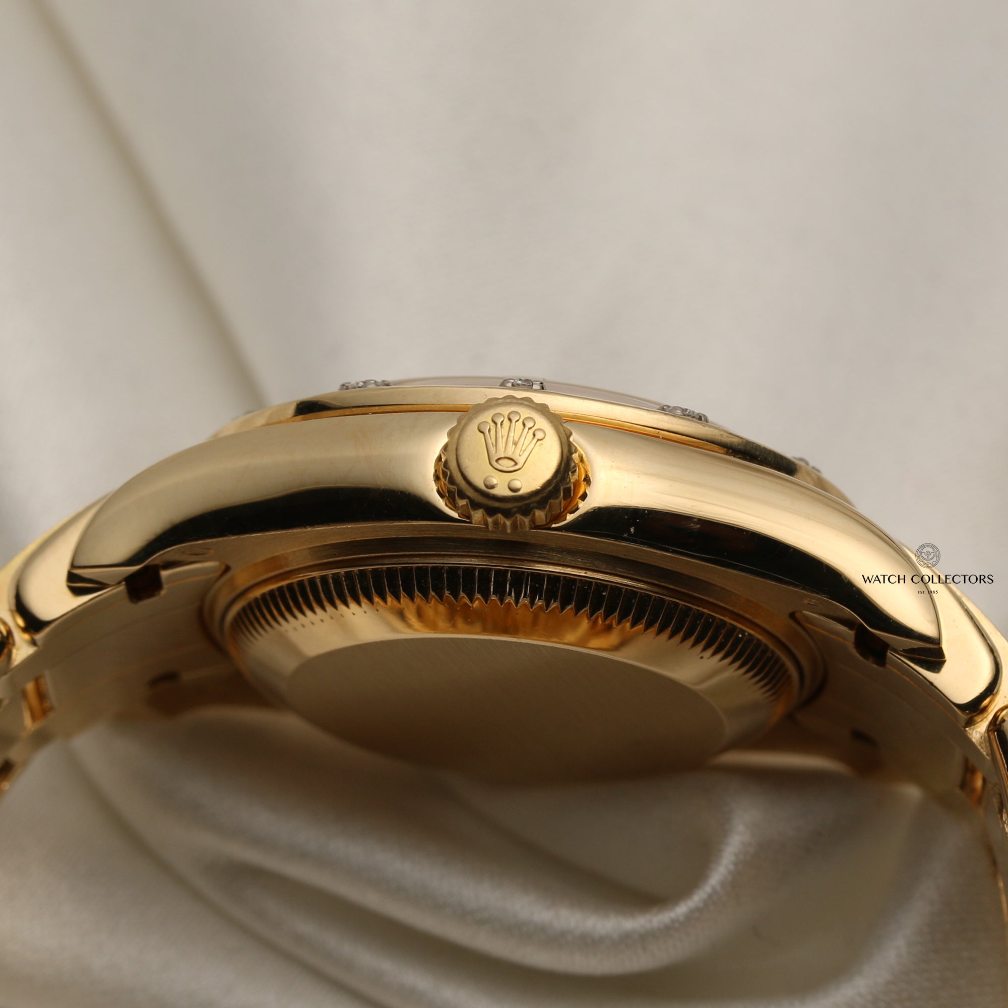 Rolex DateJust Pearlmaster 18K Yellow Gold Diamond Second Hand Watch Collectors 6