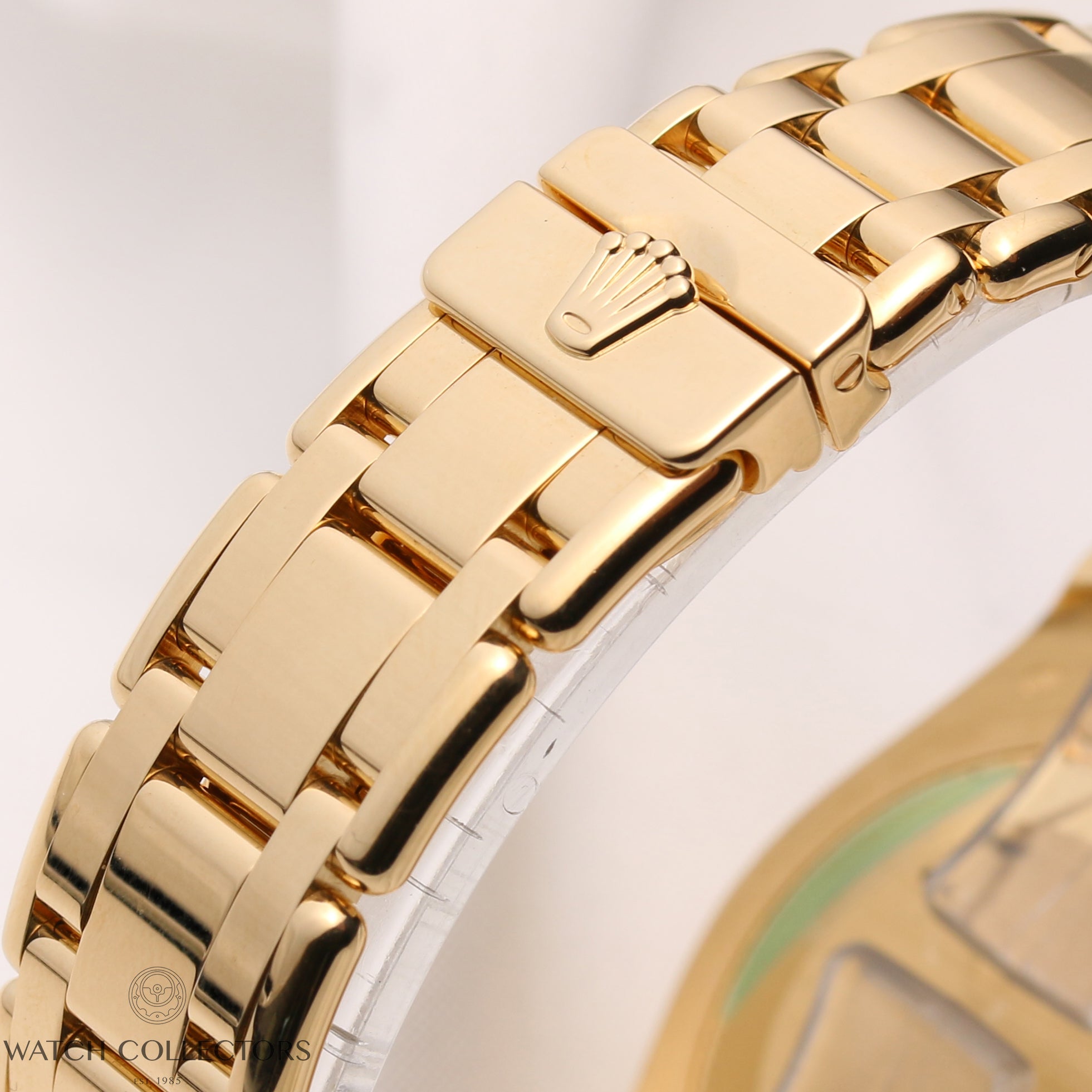 Rolex-DateJust-Pearlmaster-81318-Diamond-Bezel-MOP-Floral-Dial-18K-Yellow-Gold-Second-Hand-Watch-Collectors-6