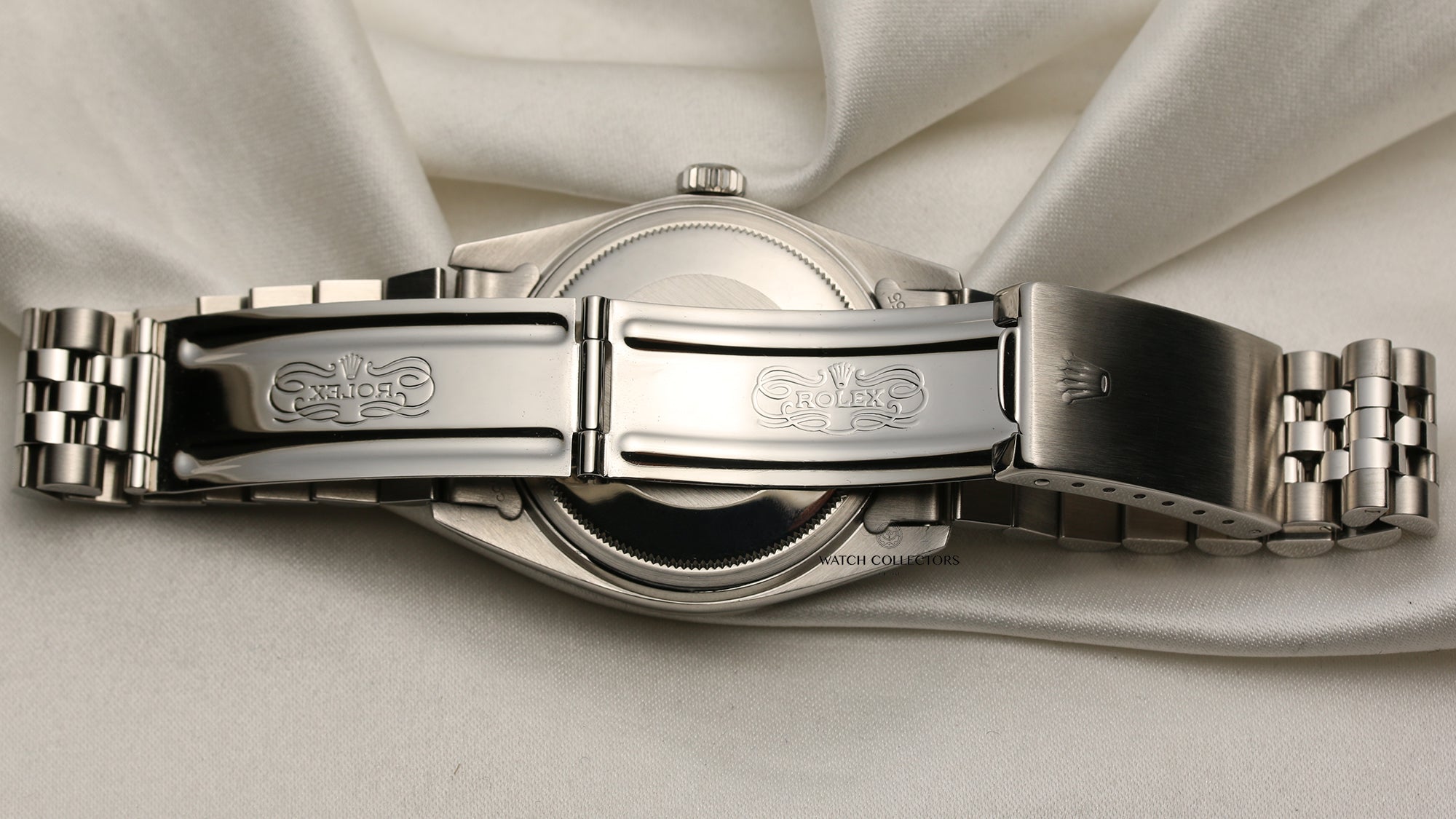 Rolex DateJust Stainless Steel Black Dial Second Hand Watch Collectors 8