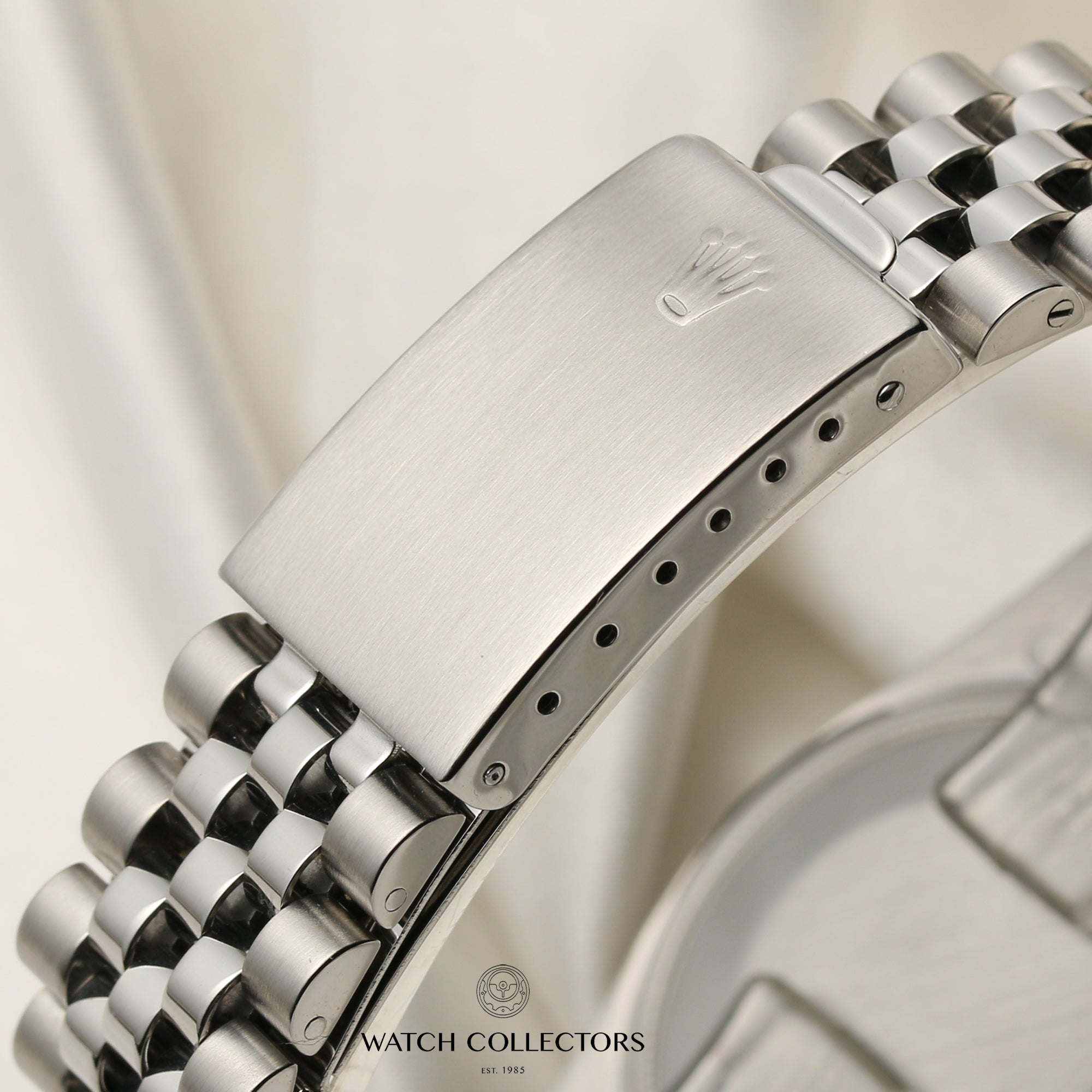 Rolex DateJust Stainless Steel Black Dial Second Hand Watch Collectors 9