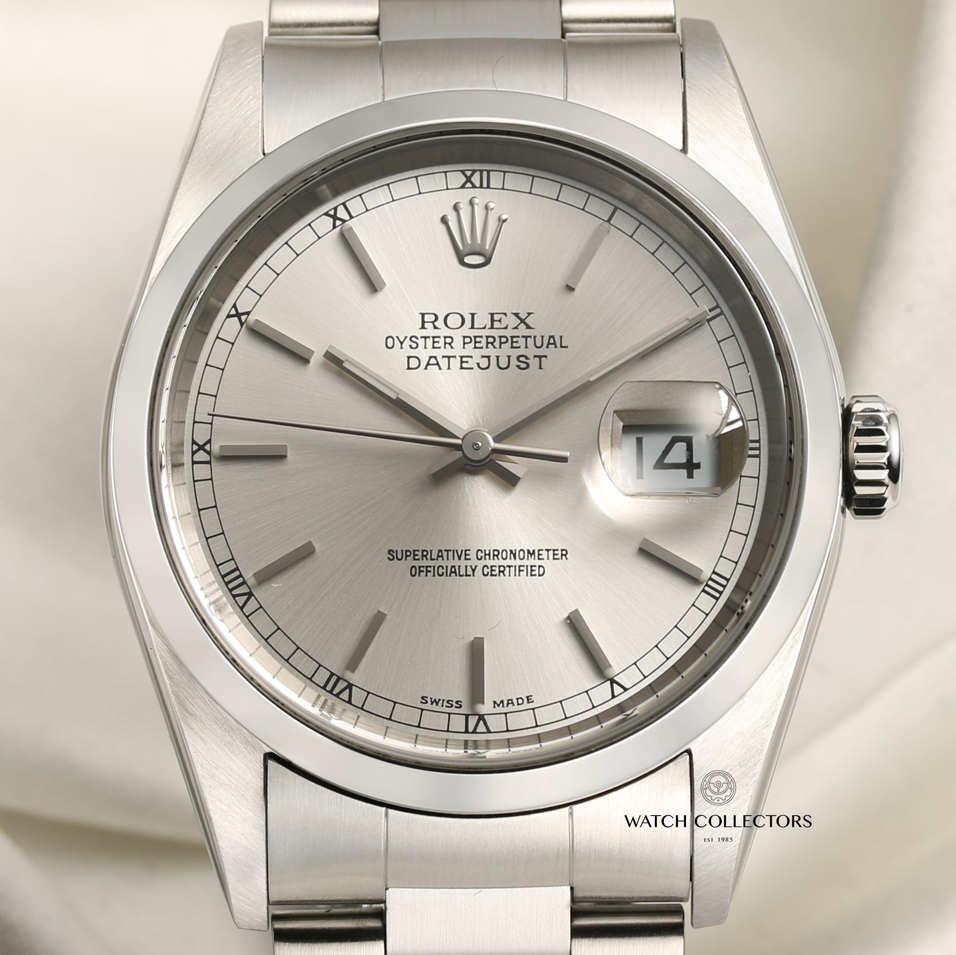 Rolex DateJust Stainless Steel Second Hand Watch Collectors 2 - Copy - Copy
