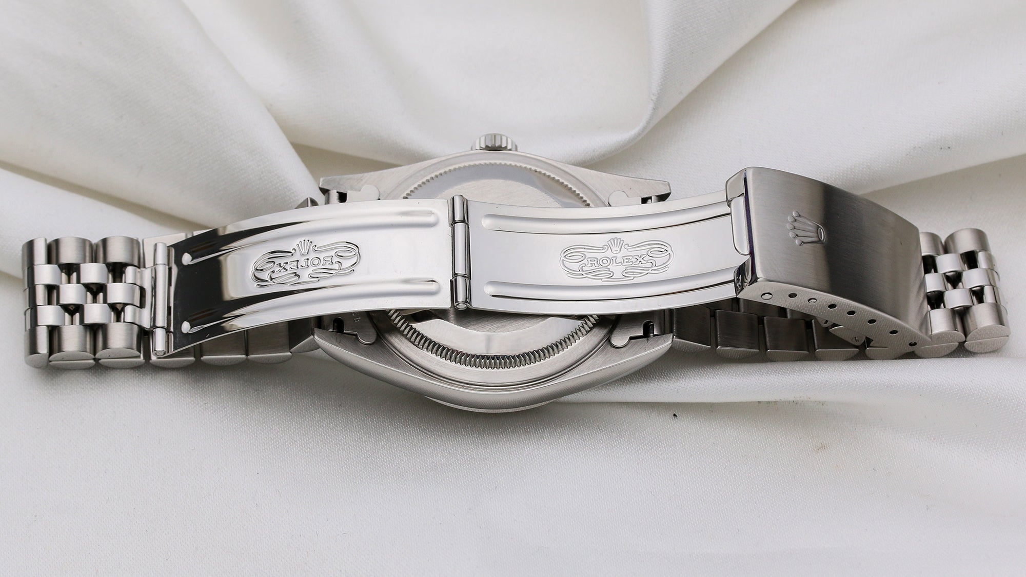 Rolex DateJust Stainless Steel Silver Dial Second Hand Watch Collectors 6