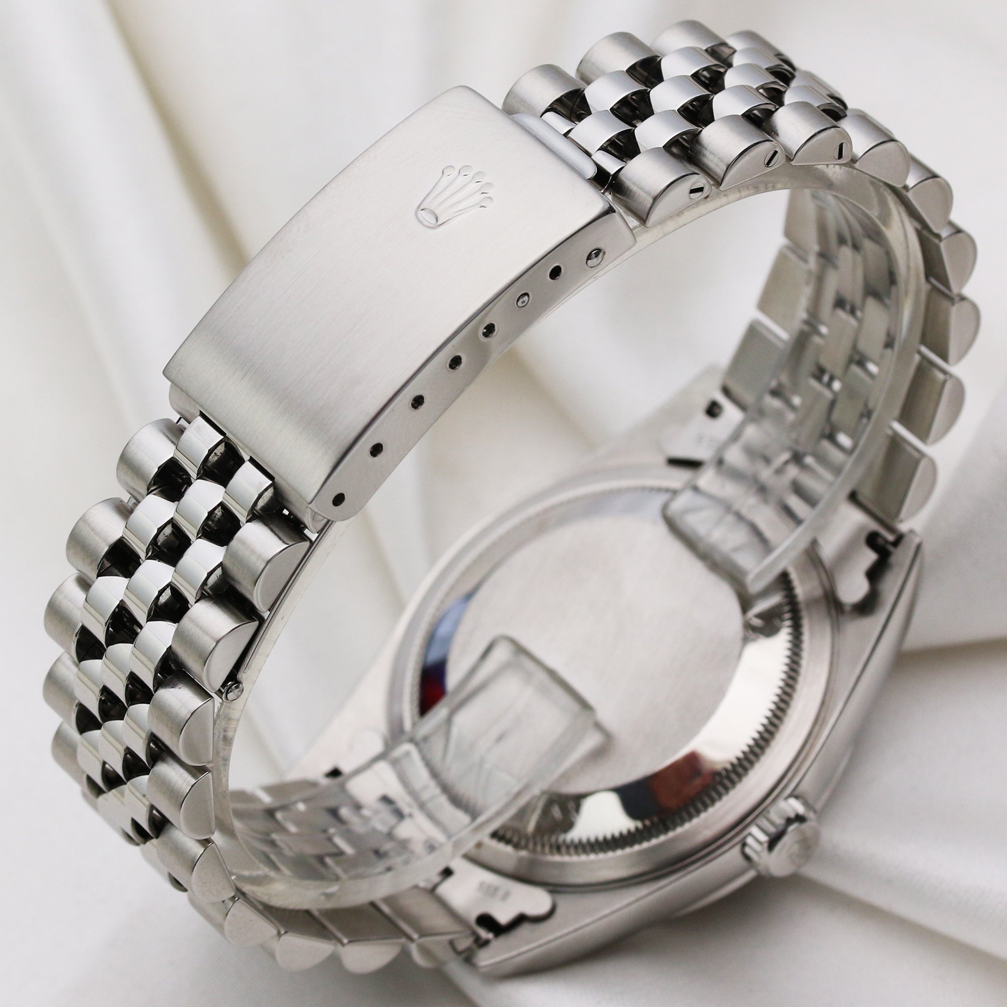 Rolex DateJust Stainless Steel Silver Dial Second Hand Watch Collectors 7