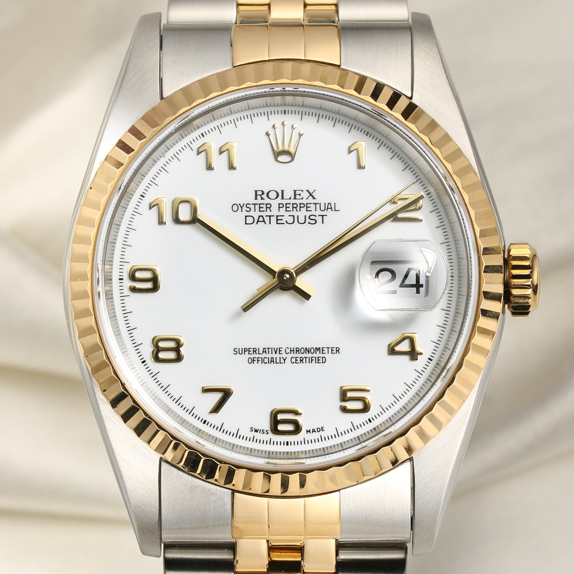 Rolex DateJust Steel & Gold Second Hand Watch Collectors 2