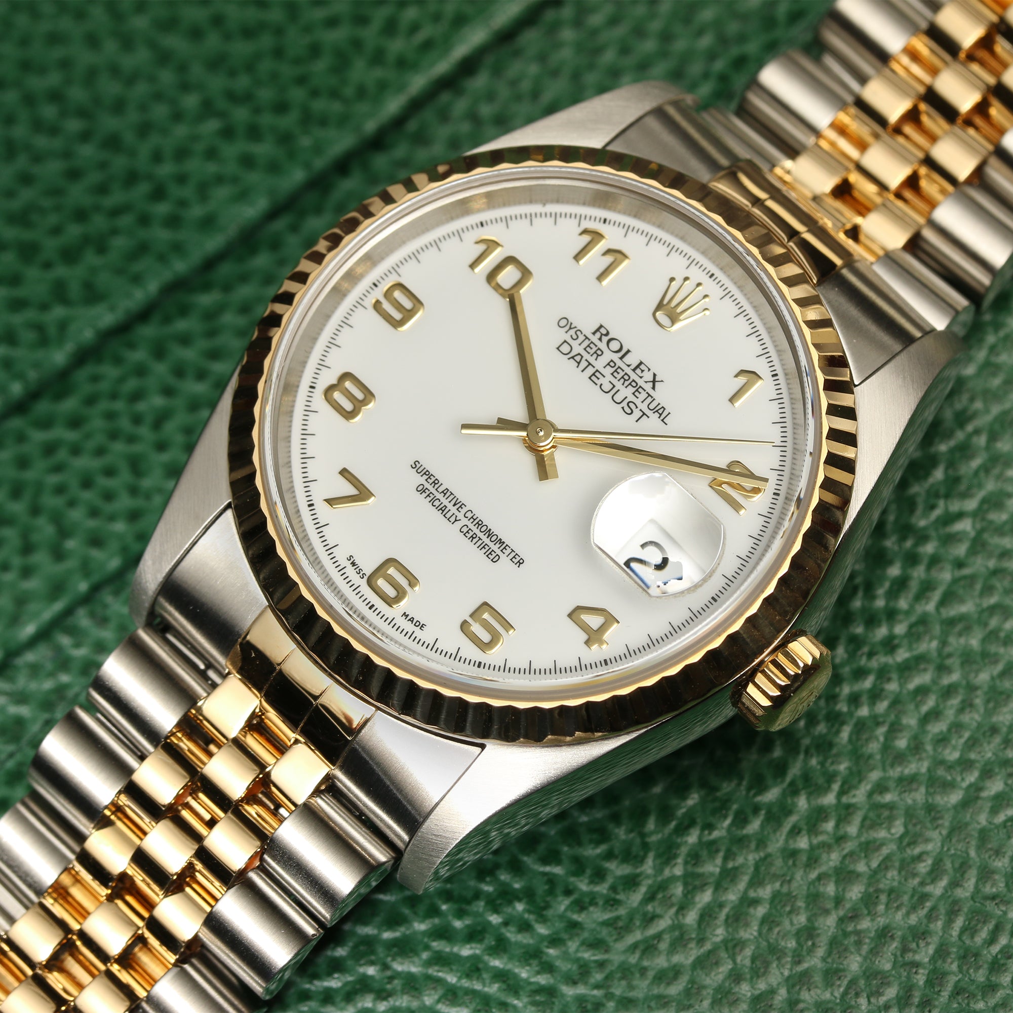 Rolex DateJust Steel & Gold Second Hand Watch Collectors 3