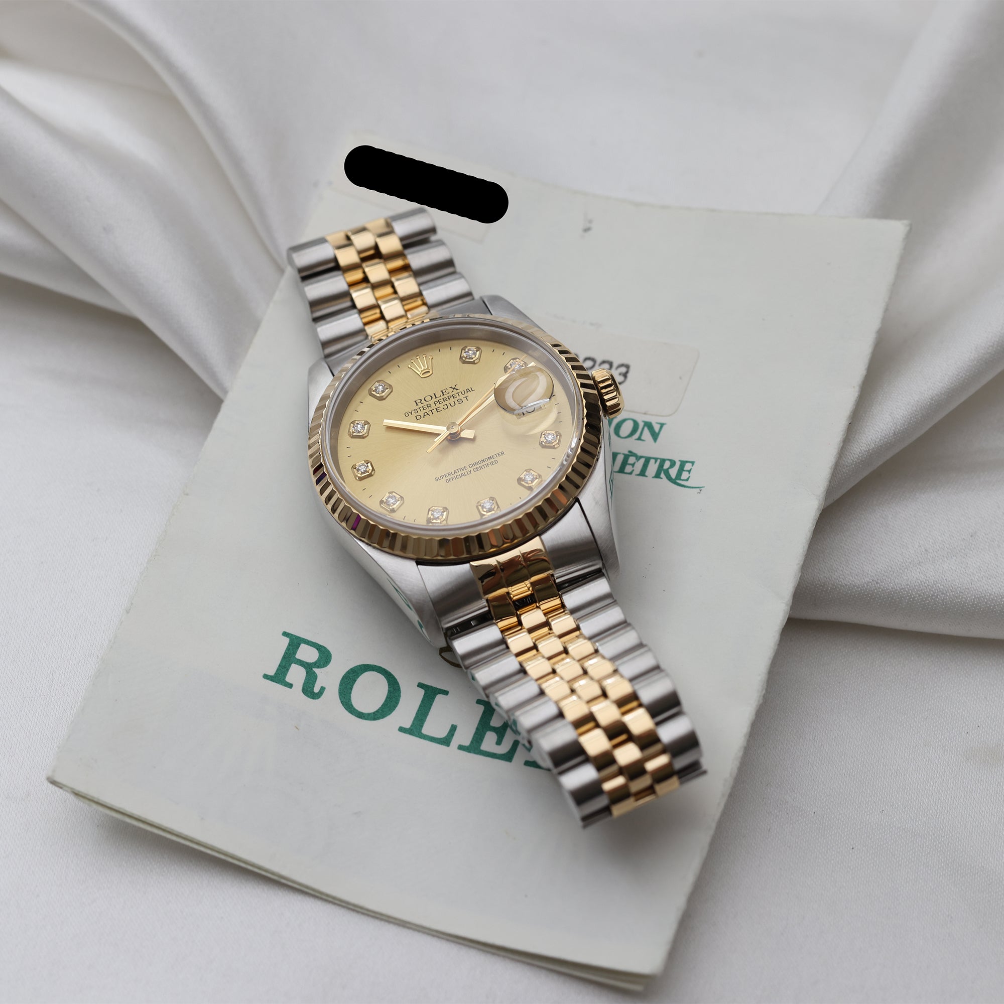 Rolex DateJust Steel & Gold Second Hand Watch Collectors 9
