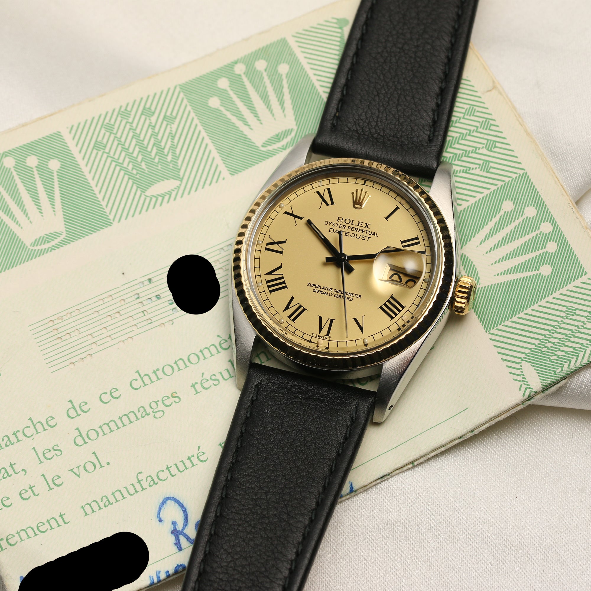 Rolex DateJust Steel & Gold Second hand Watch Collectors 8