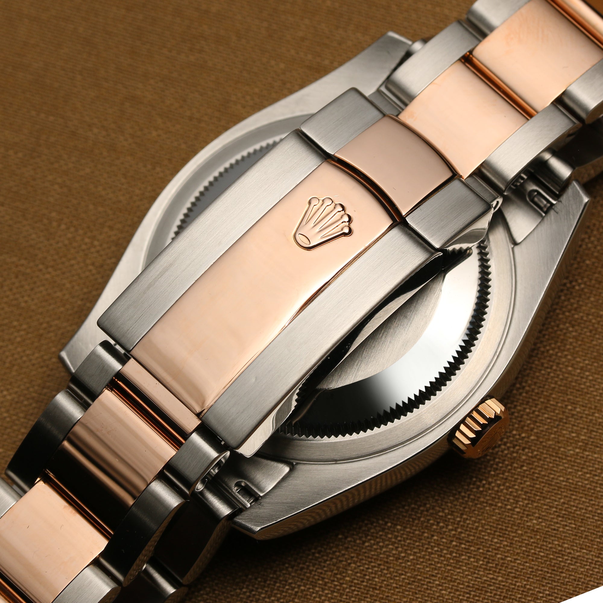 Rolex DateJust Steel & Rose Gold Second Hand Watch Collectors 5