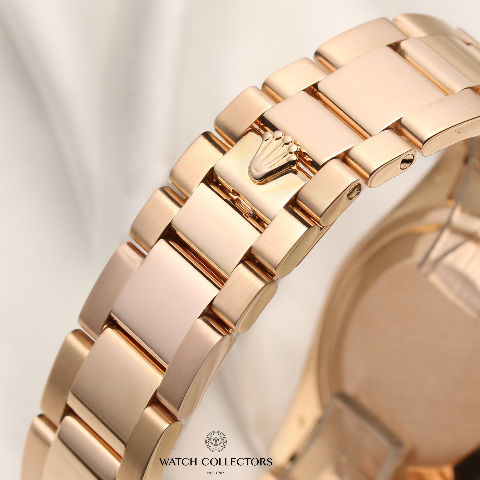 Rolex Day-Date 118205 18K Rose Gold Second Hand Watch Collectors 10