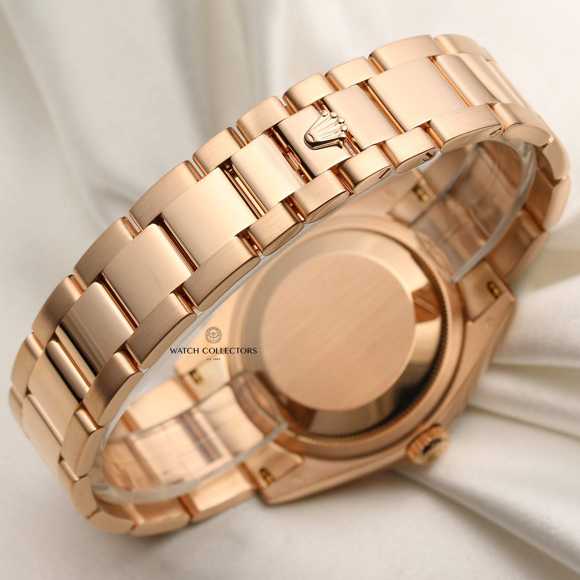 Rolex Day-Date 118205 18K Rose Gold Second Hand Watch Collectors 7