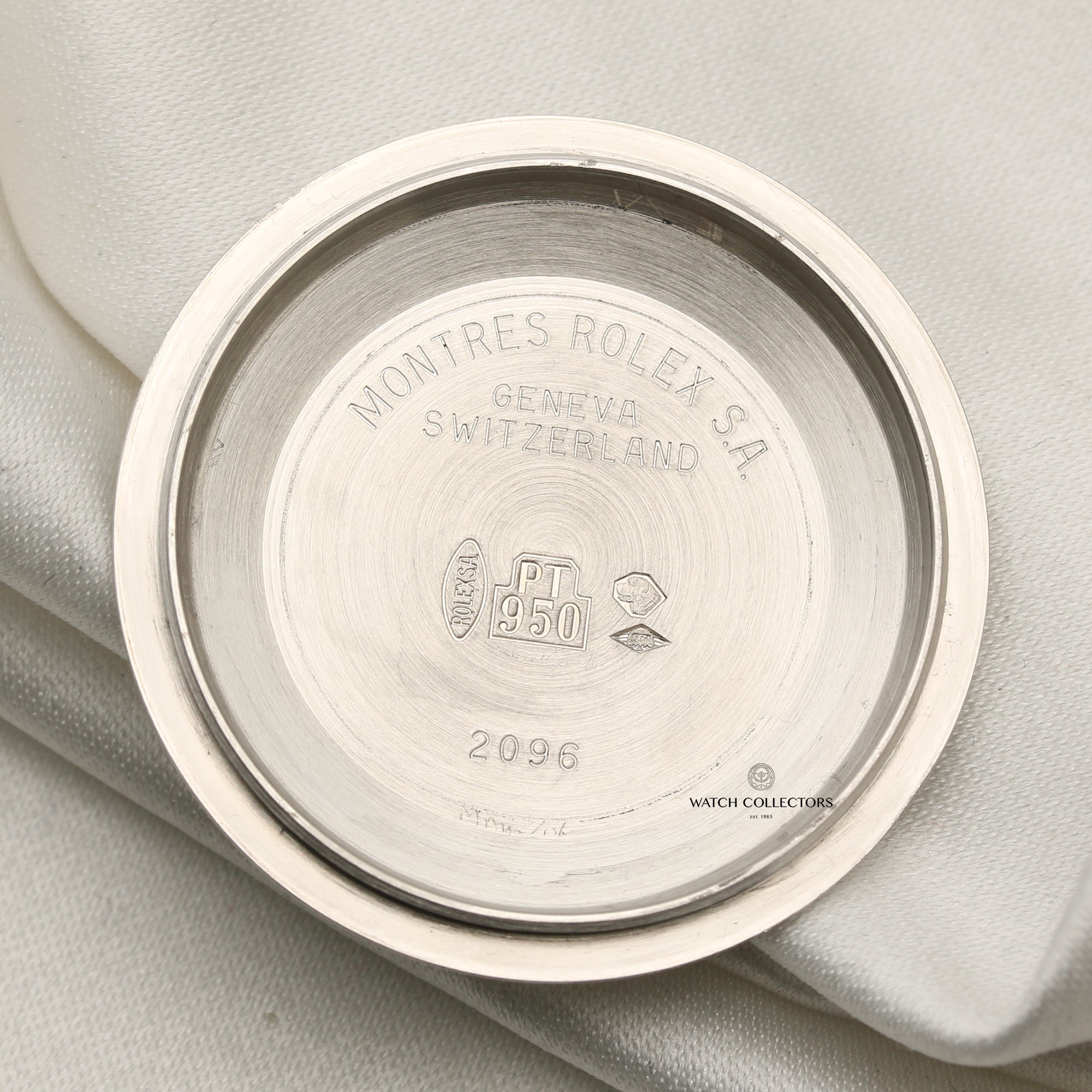 Rolex Day-Date 118206 Platinum Black Diamond Dial Second Hand Watch Collectors 10