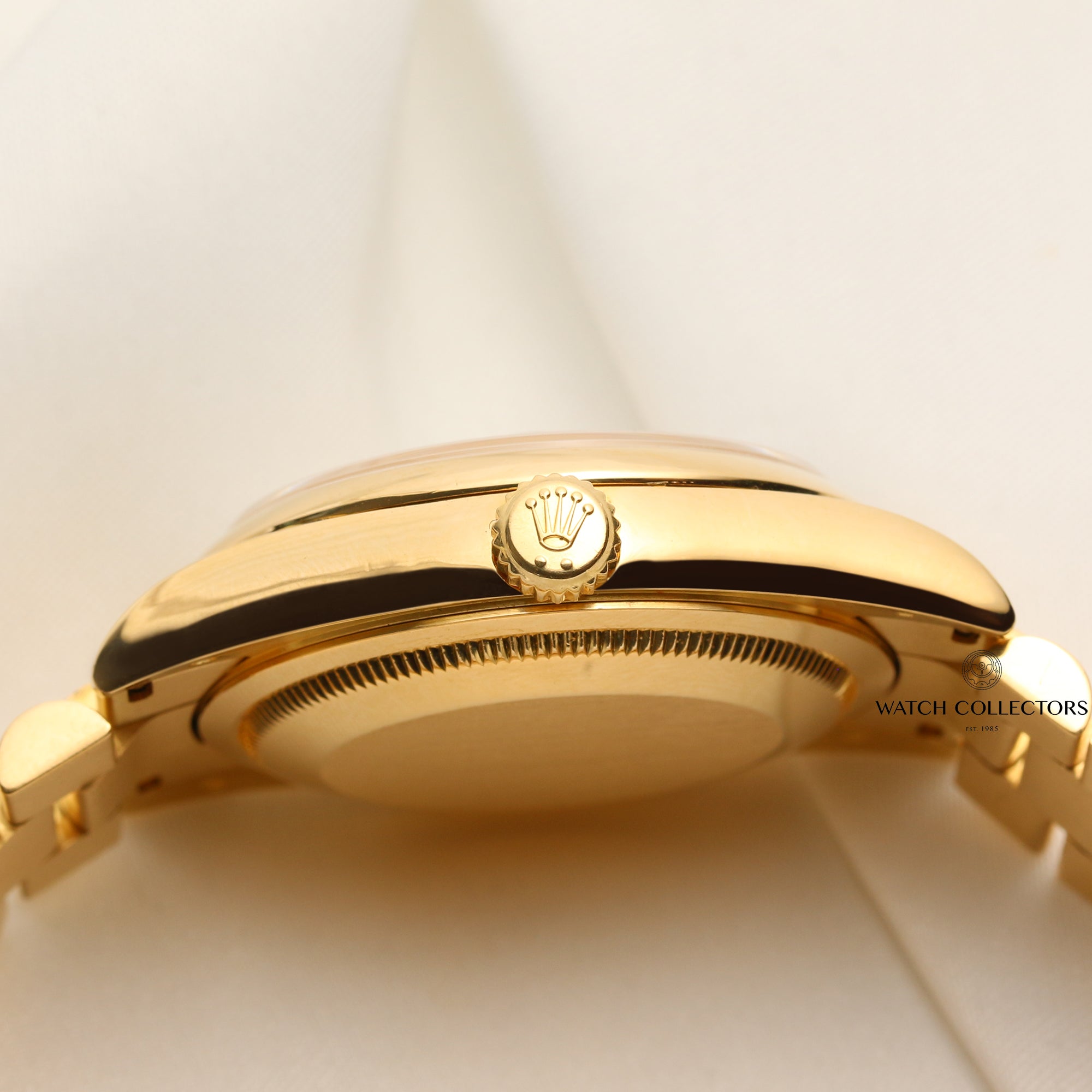 Rolex Day-Date 118208 18K White Gold Second Hand Watch Collectors 5