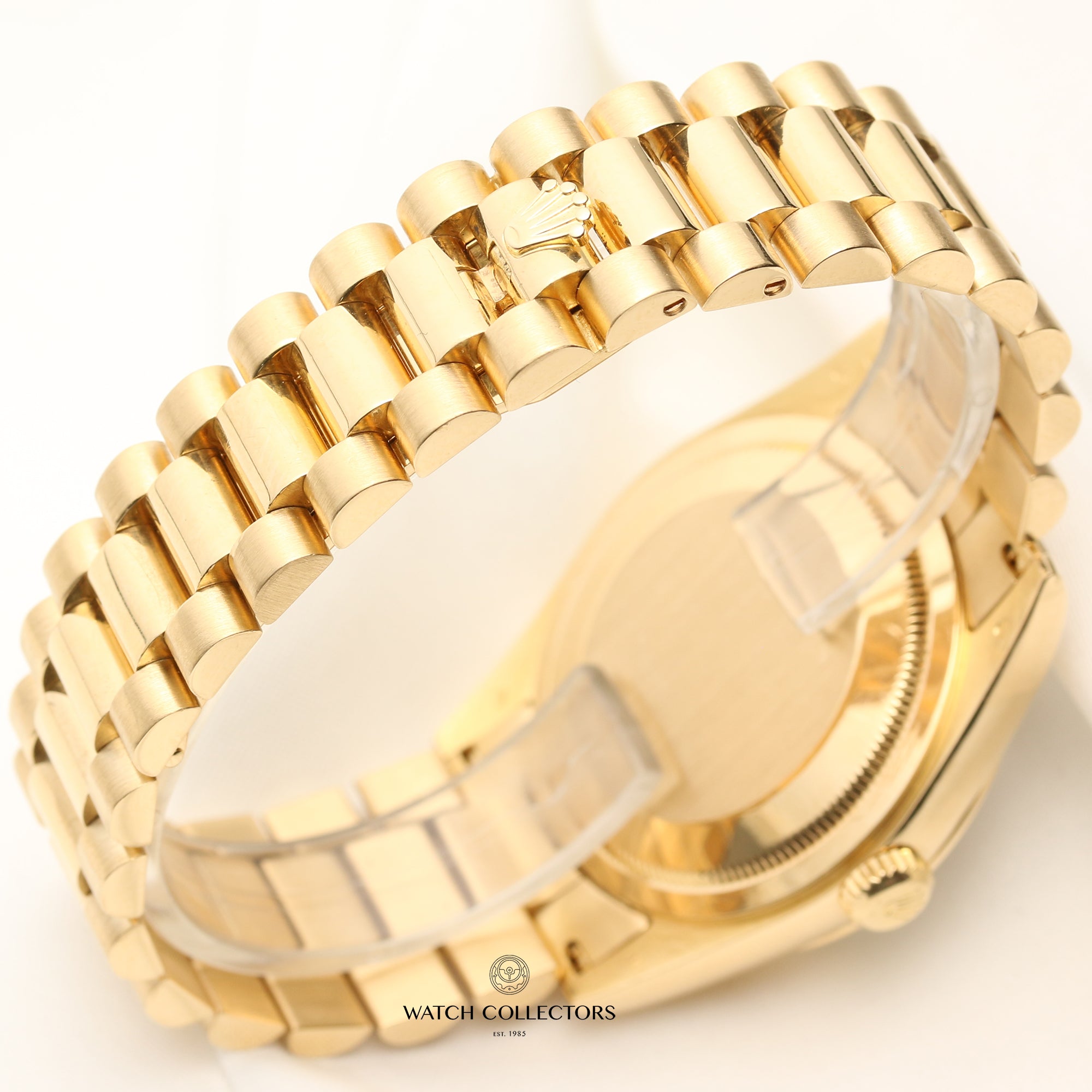 Rolex Day-Date 118208 18K White Gold Second Hand Watch Collectors 6