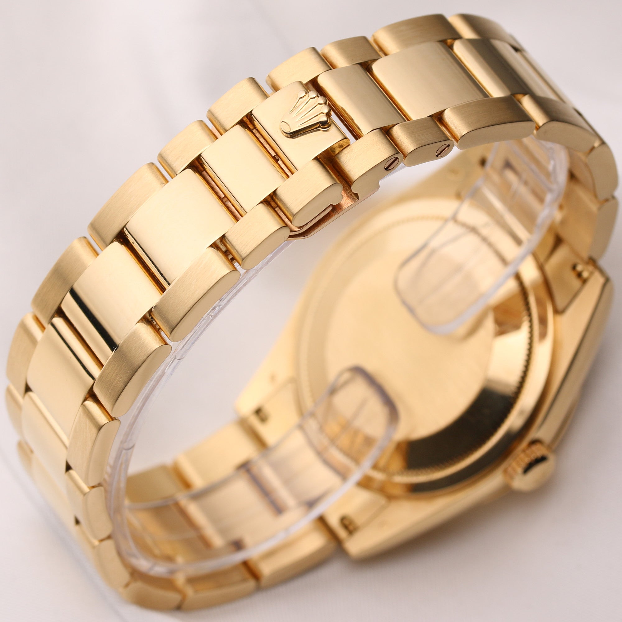 Rolex Day-Date 118208 18K Yellow Gold Champagne Dial Second Hand Watch Collectors 6