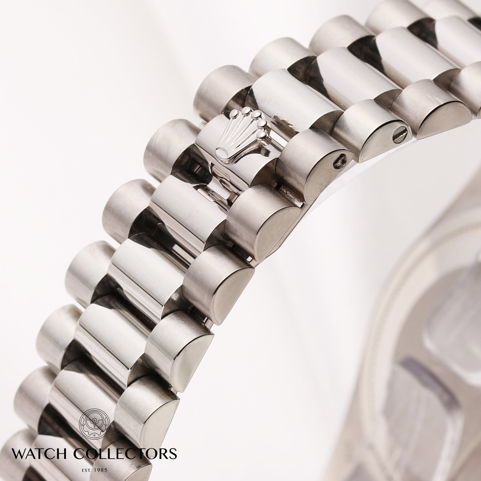 Rolex-Day-Date-118209-President-18K-White-gold-Second-Hand-Watch-Collectors-6