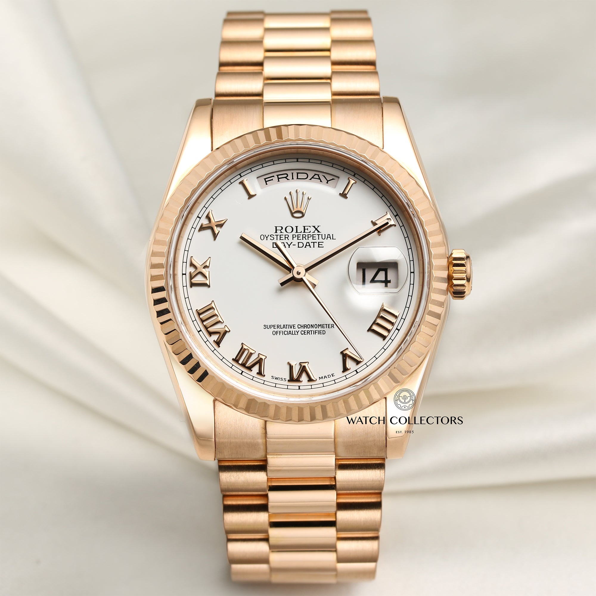 Rolex Day-Date 118235 18K Rose Gold Second Hand Watch Collectors 1
