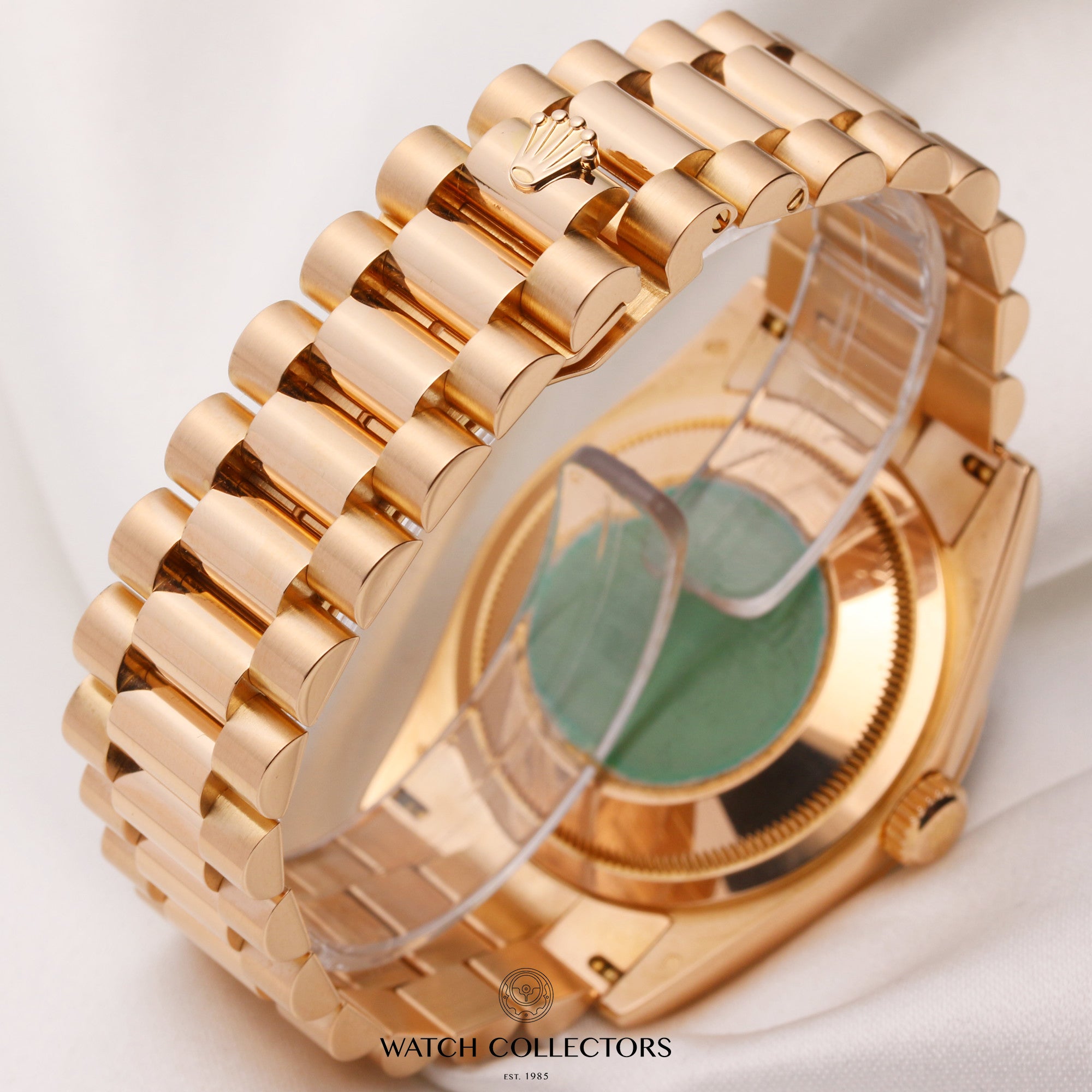 Rolex-Day-Date-118235-18K-Rose-Gold-Second-Hand-Watch-Collectors-5