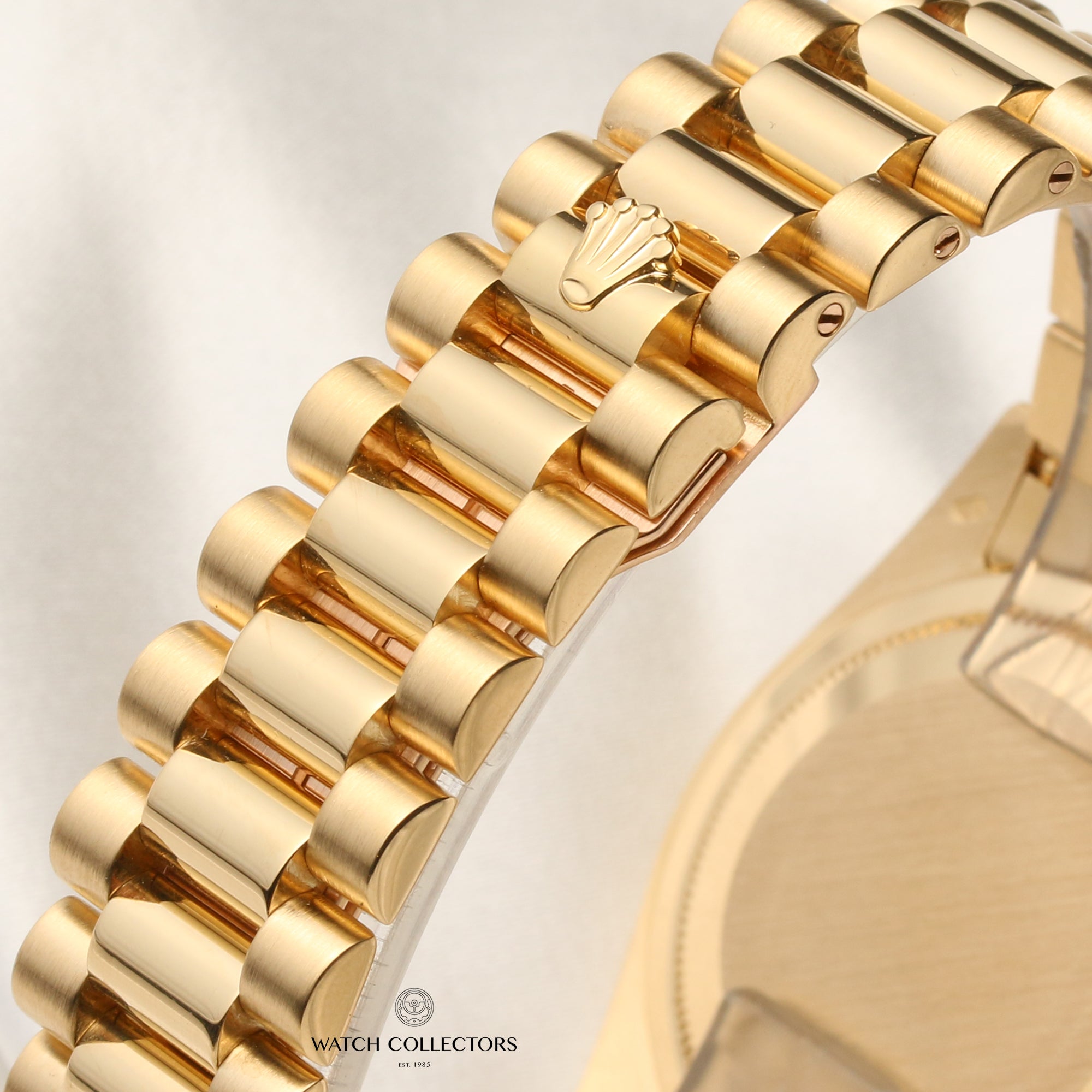 Rolex Day-Date 118238 18K Yellow Gold Black Diamond Dial Second Hand Watch Collectors 9