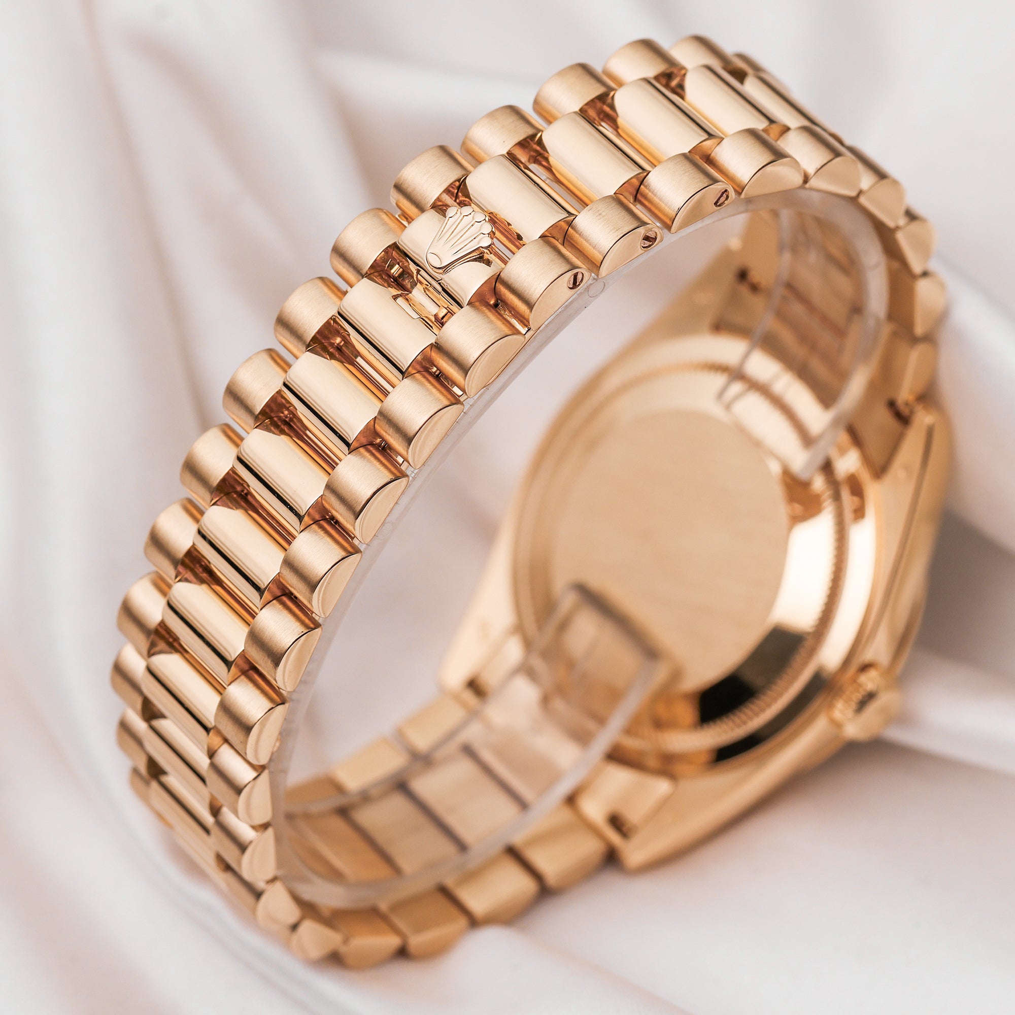 Rolex Day-Date 118238 18K Yellow Gold Green Dial Second Hand Watch Collectors 7