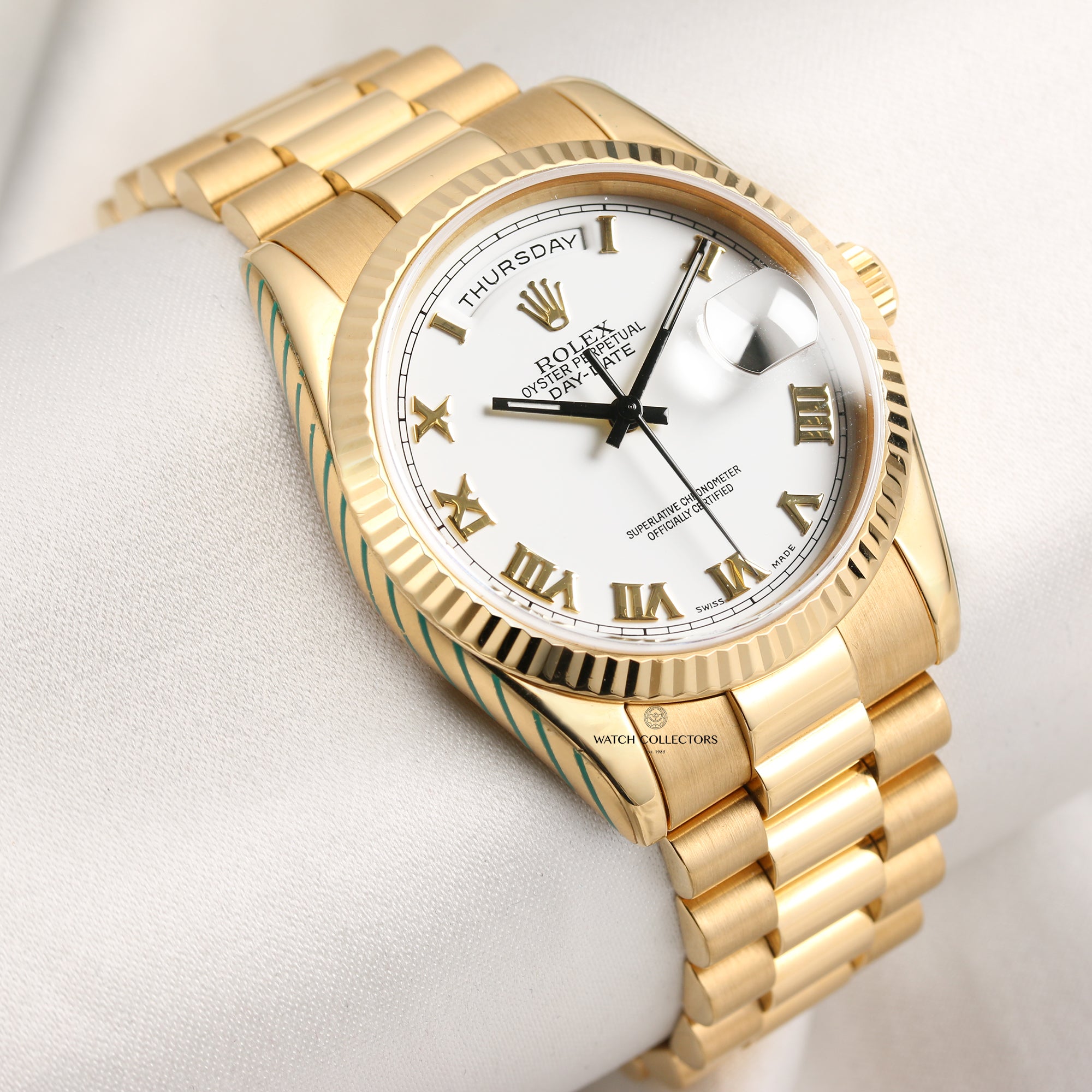 Rolex Day-Date 118238 18K Yellow Gold Second Hand Watch Collectors 5